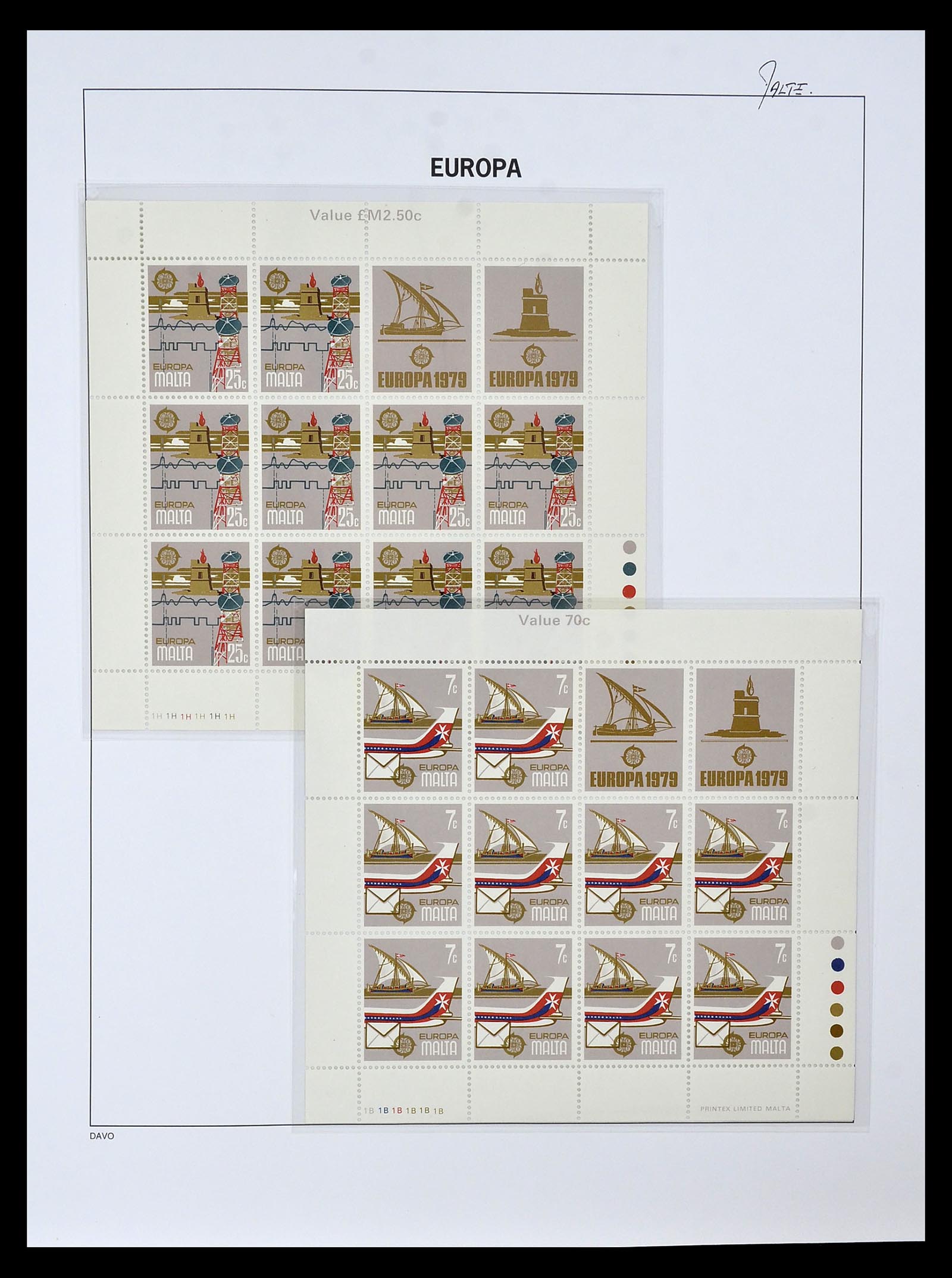 34838 135 - Postzegelverzameling 34838 Europa CEPT 1956-1998.