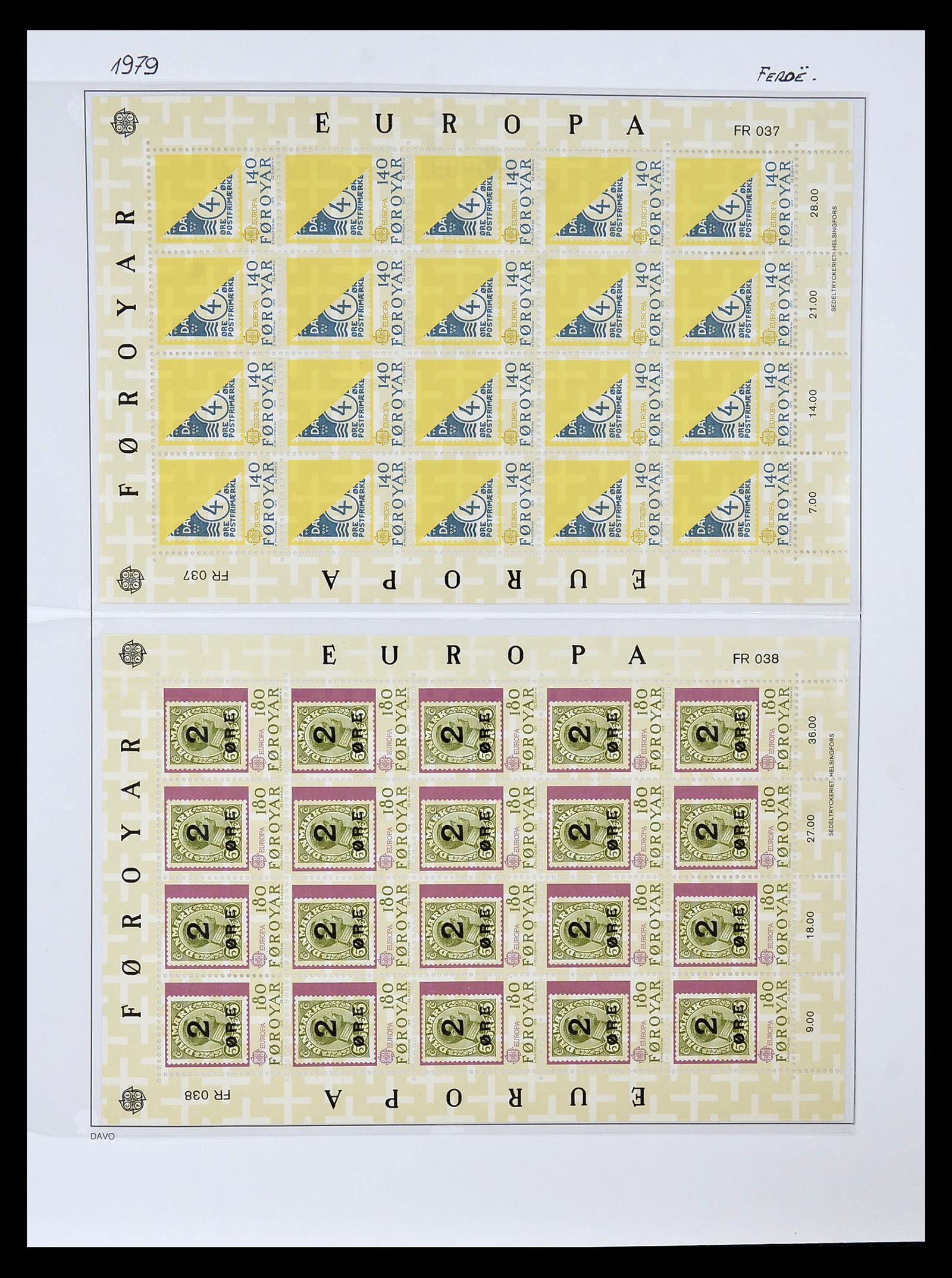 34838 136 - Postzegelverzameling 34838 Europa CEPT 1956-1998.