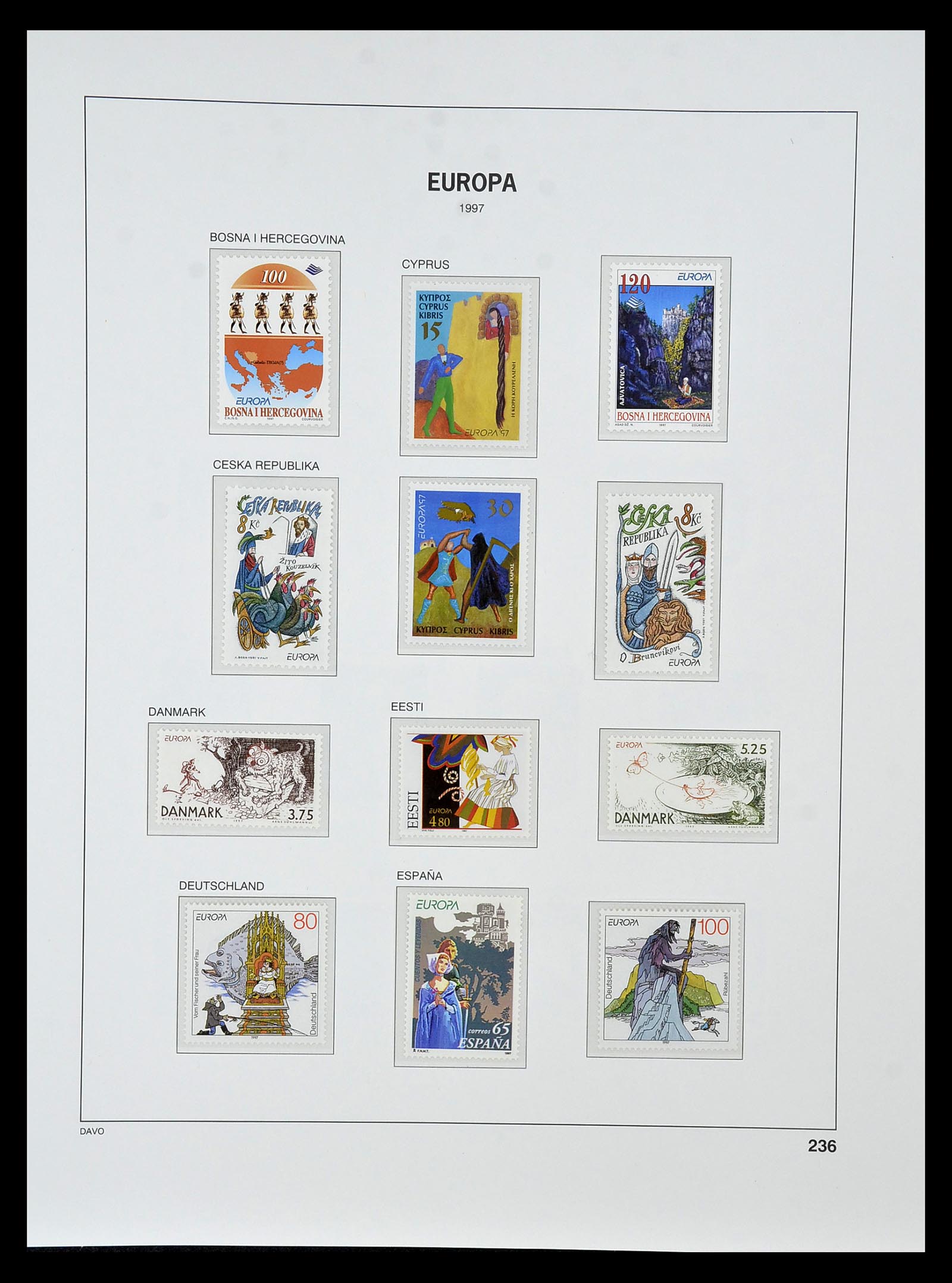 34838 409 - Postzegelverzameling 34838 Europa CEPT 1956-1998.