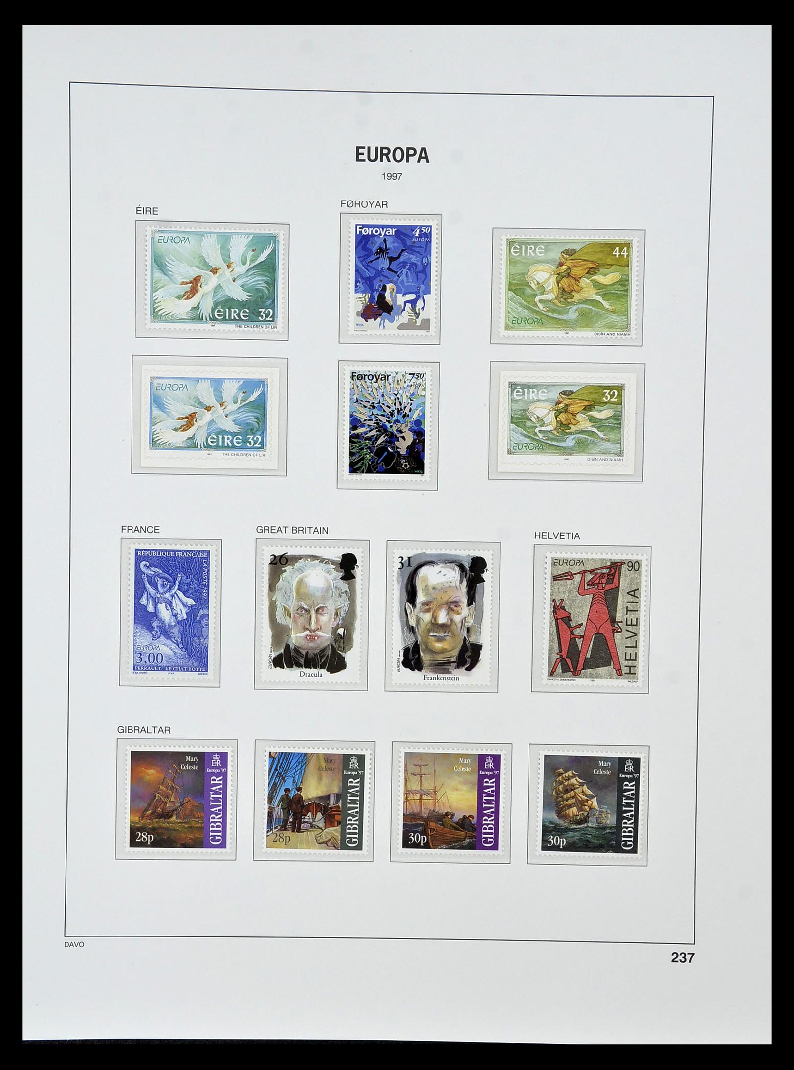 34838 410 - Postzegelverzameling 34838 Europa CEPT 1956-1998.