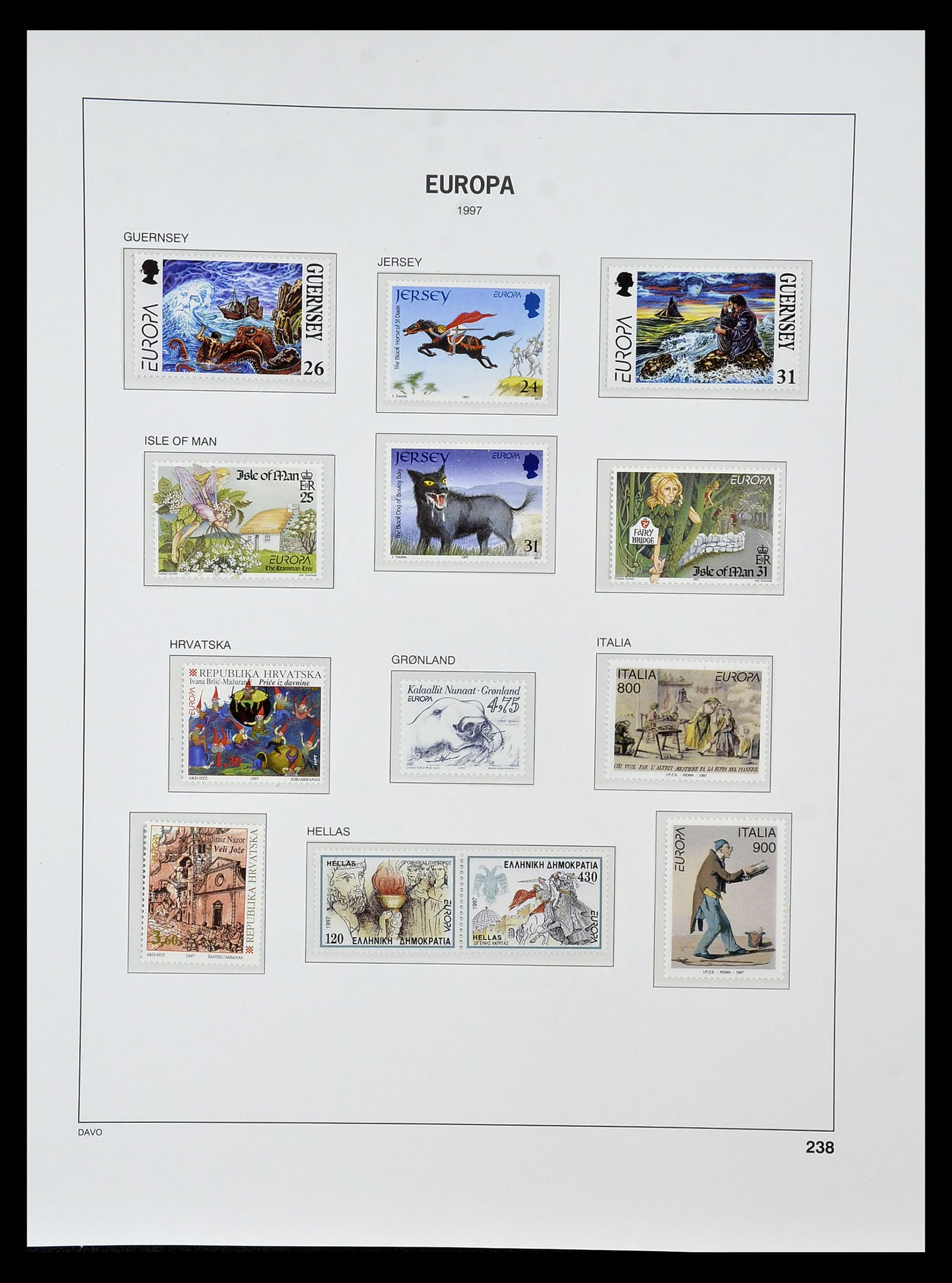 34838 411 - Postzegelverzameling 34838 Europa CEPT 1956-1998.
