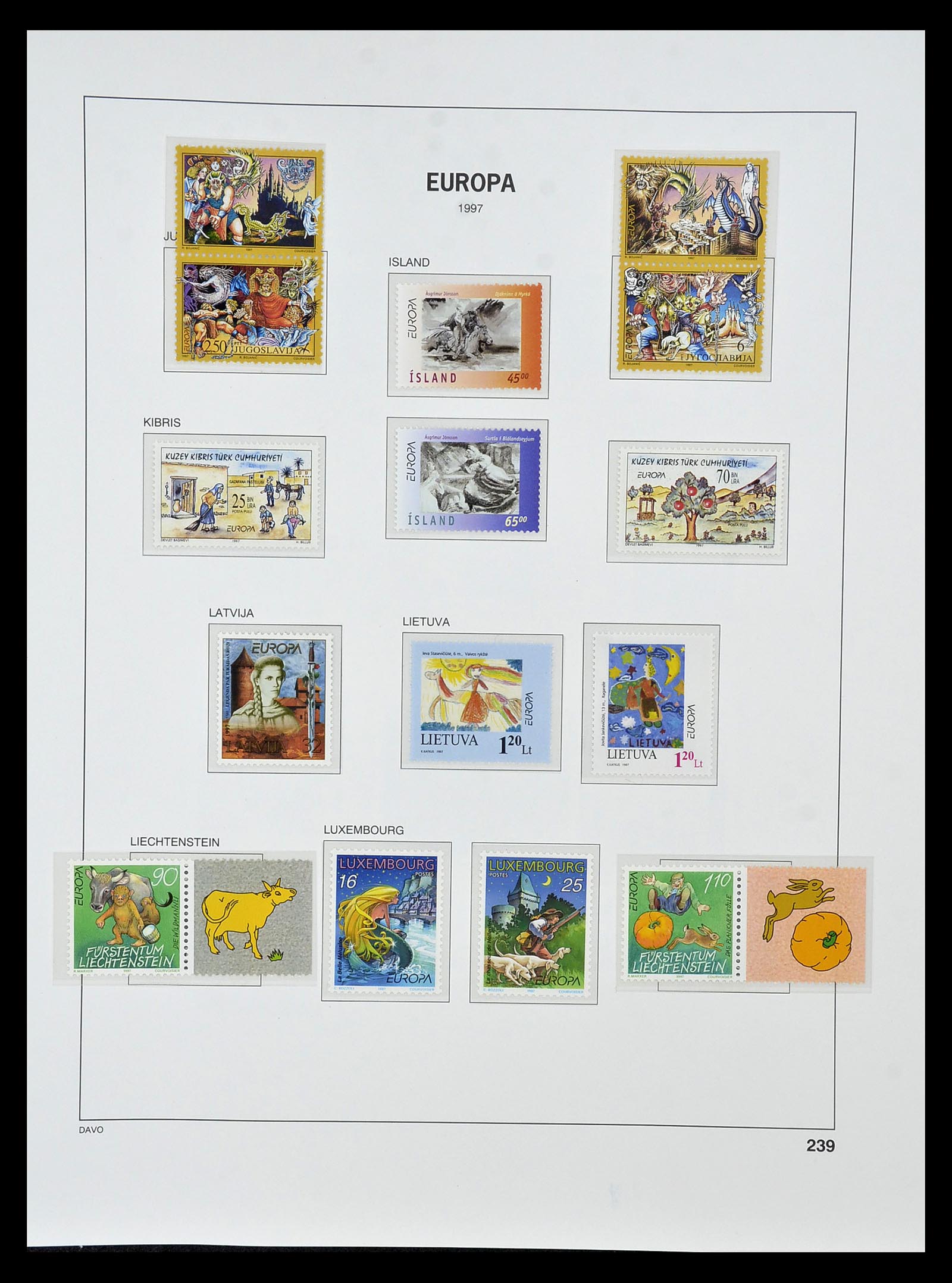 34838 412 - Postzegelverzameling 34838 Europa CEPT 1956-1998.