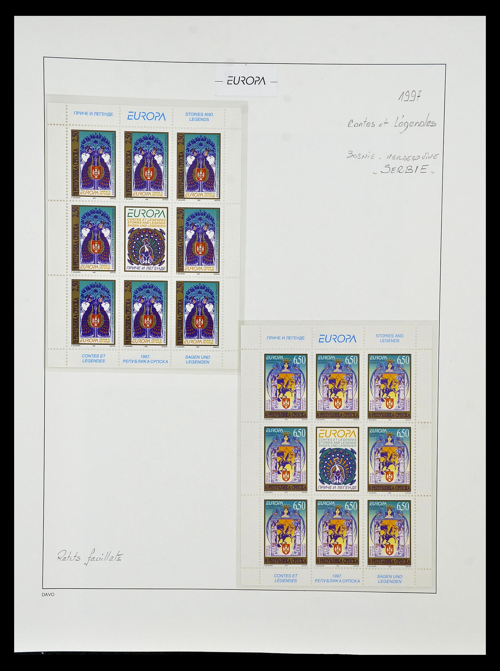 34838 427 - Postzegelverzameling 34838 Europa CEPT 1956-1998.
