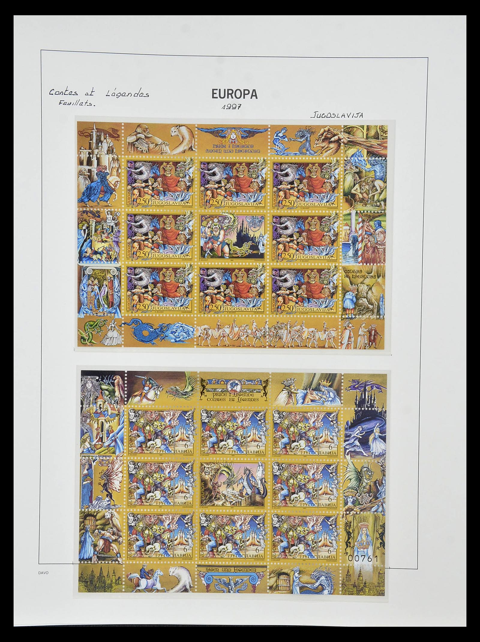 34838 428 - Postzegelverzameling 34838 Europa CEPT 1956-1998.