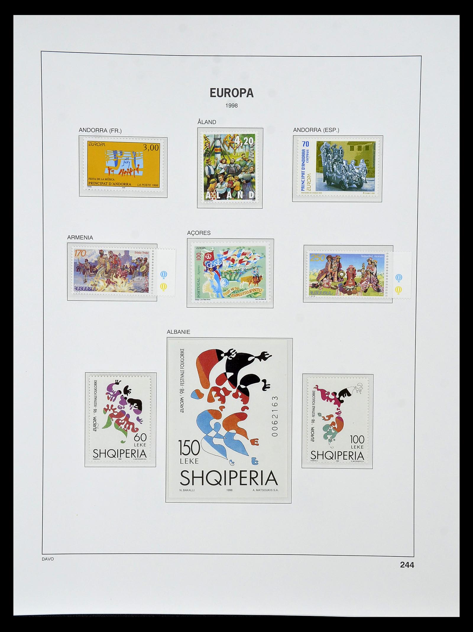 34838 430 - Postzegelverzameling 34838 Europa CEPT 1956-1998.