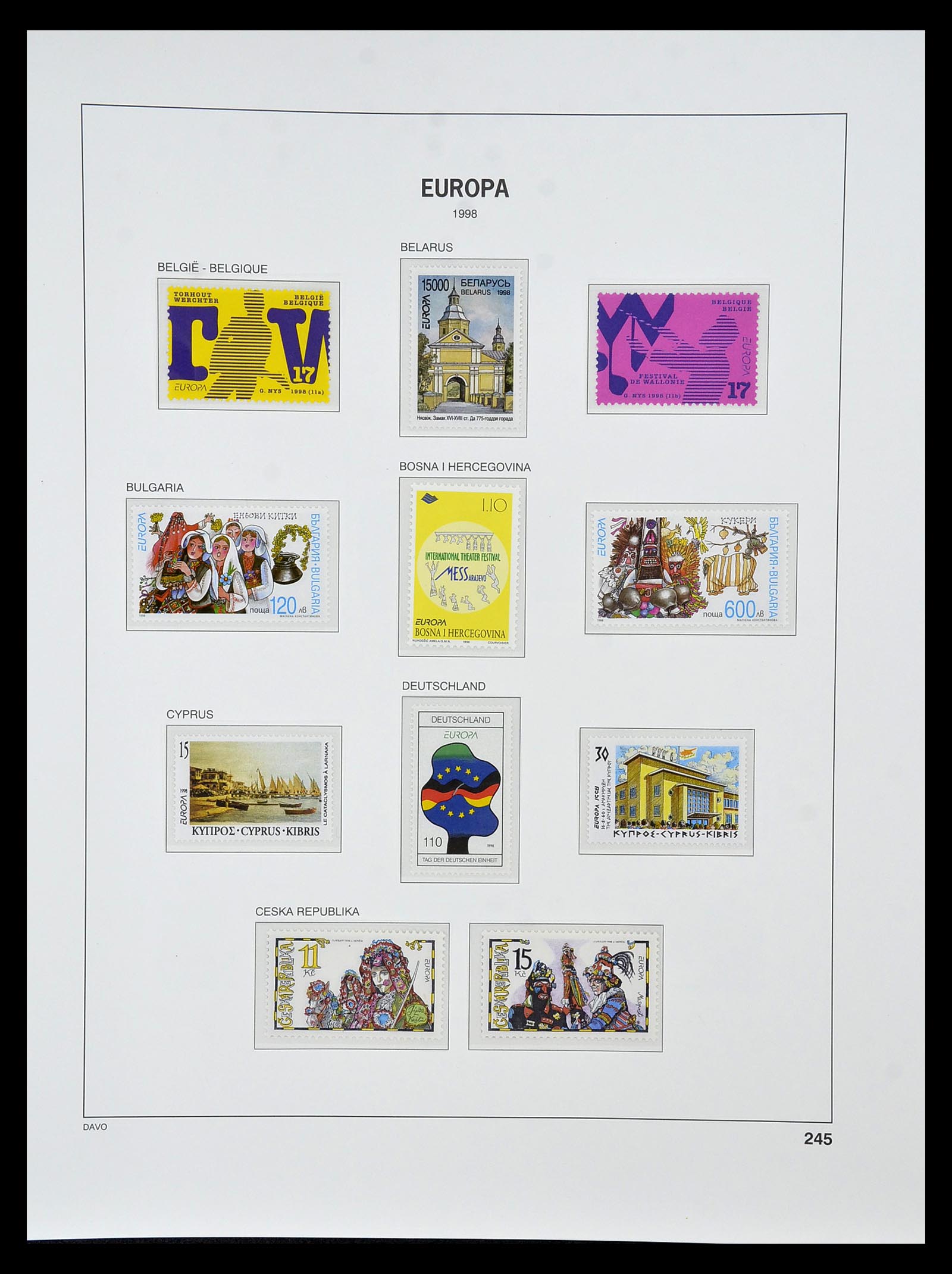 34838 431 - Postzegelverzameling 34838 Europa CEPT 1956-1998.