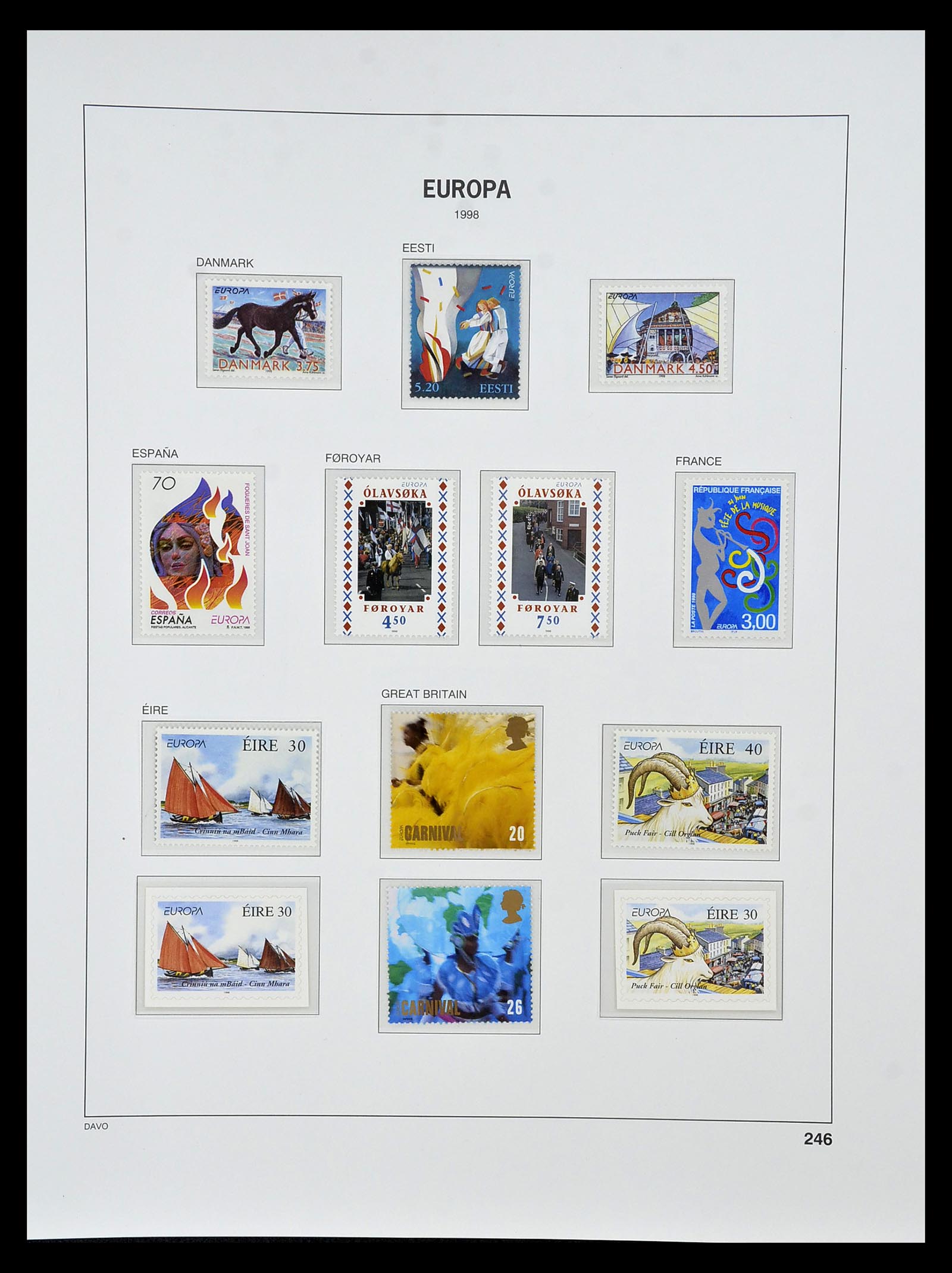 34838 432 - Postzegelverzameling 34838 Europa CEPT 1956-1998.