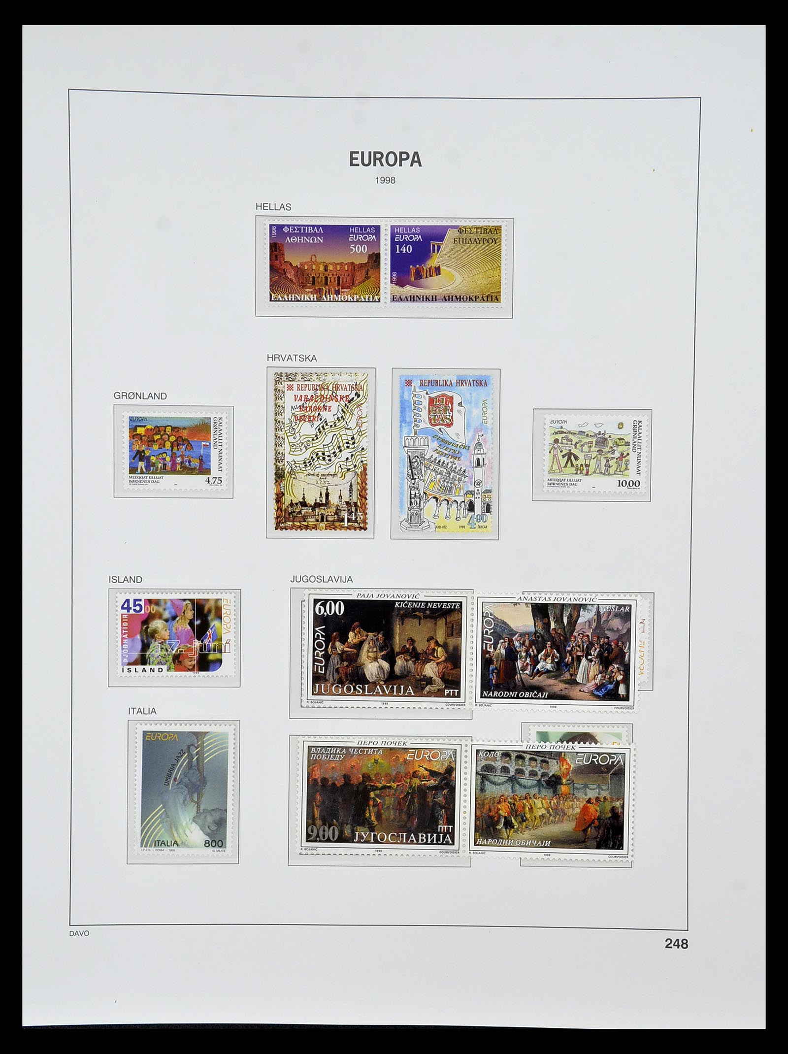 34838 434 - Postzegelverzameling 34838 Europa CEPT 1956-1998.