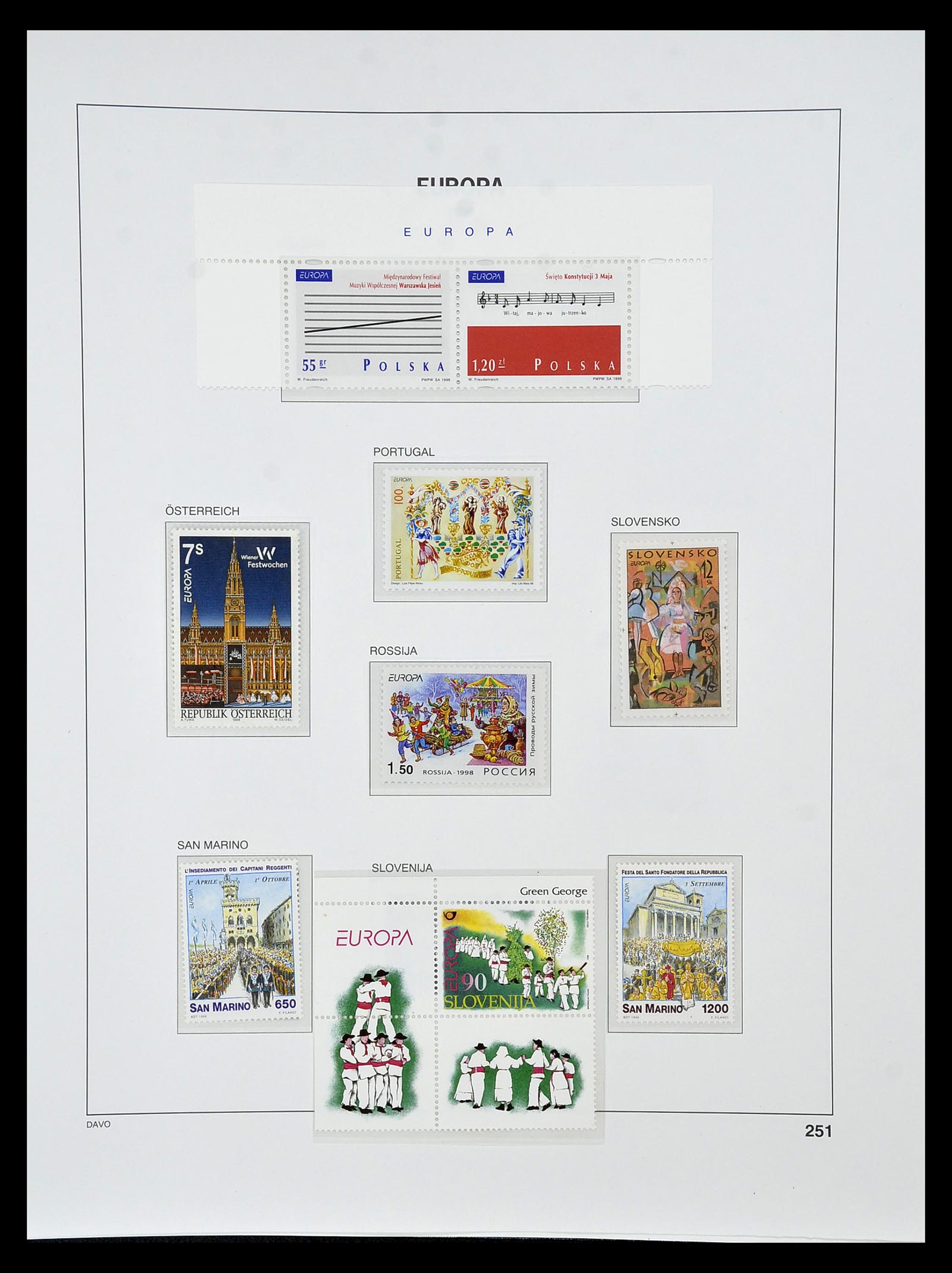 34838 437 - Postzegelverzameling 34838 Europa CEPT 1956-1998.