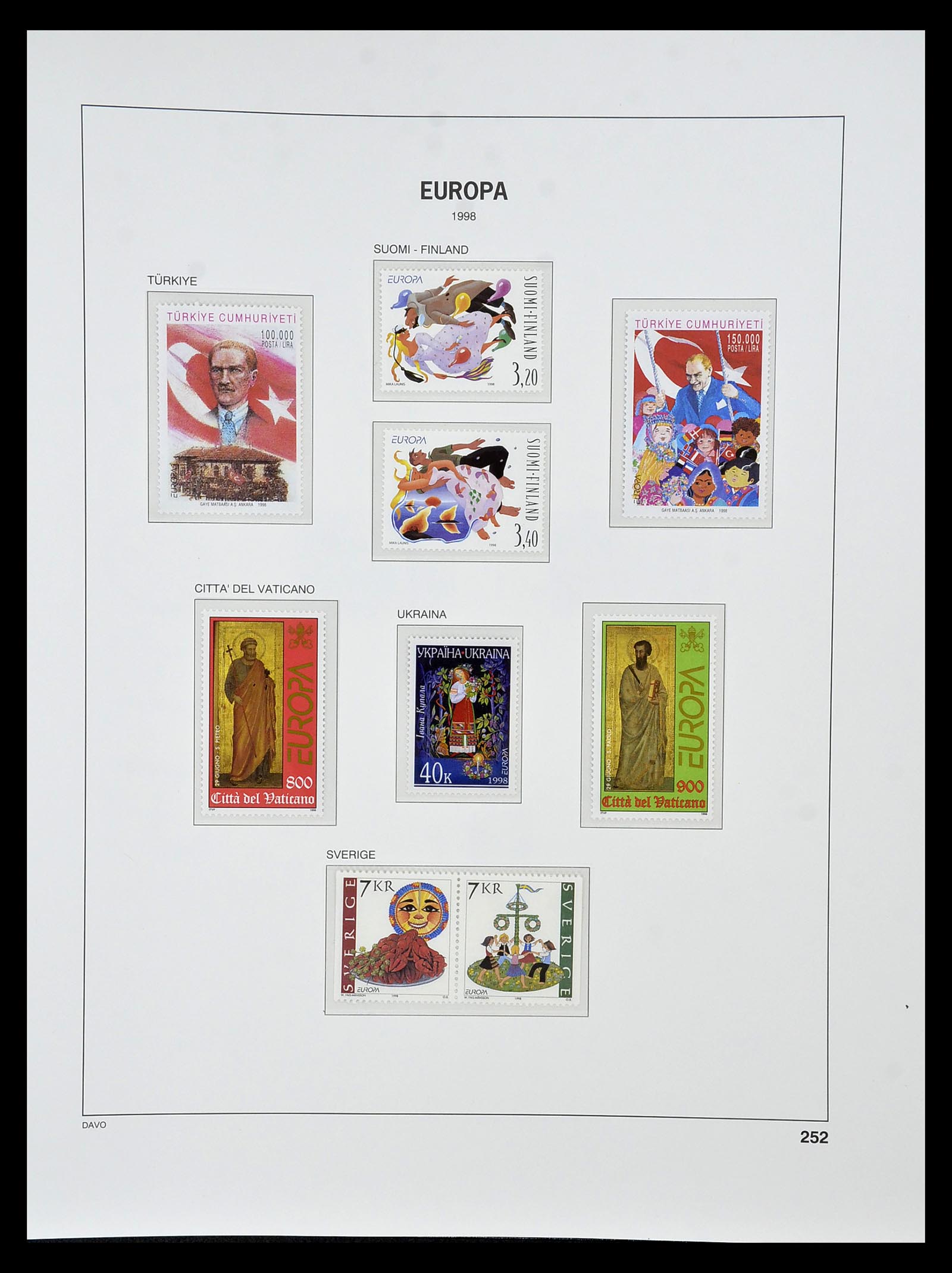 34838 438 - Postzegelverzameling 34838 Europa CEPT 1956-1998.