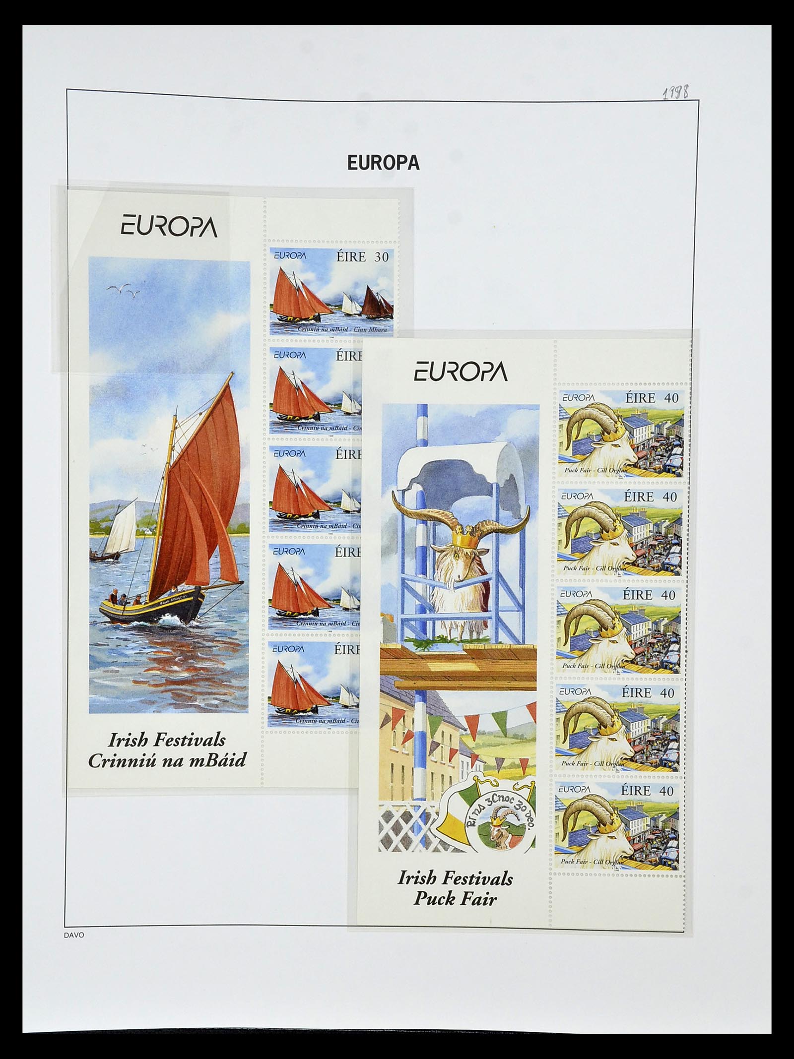34838 445 - Postzegelverzameling 34838 Europa CEPT 1956-1998.