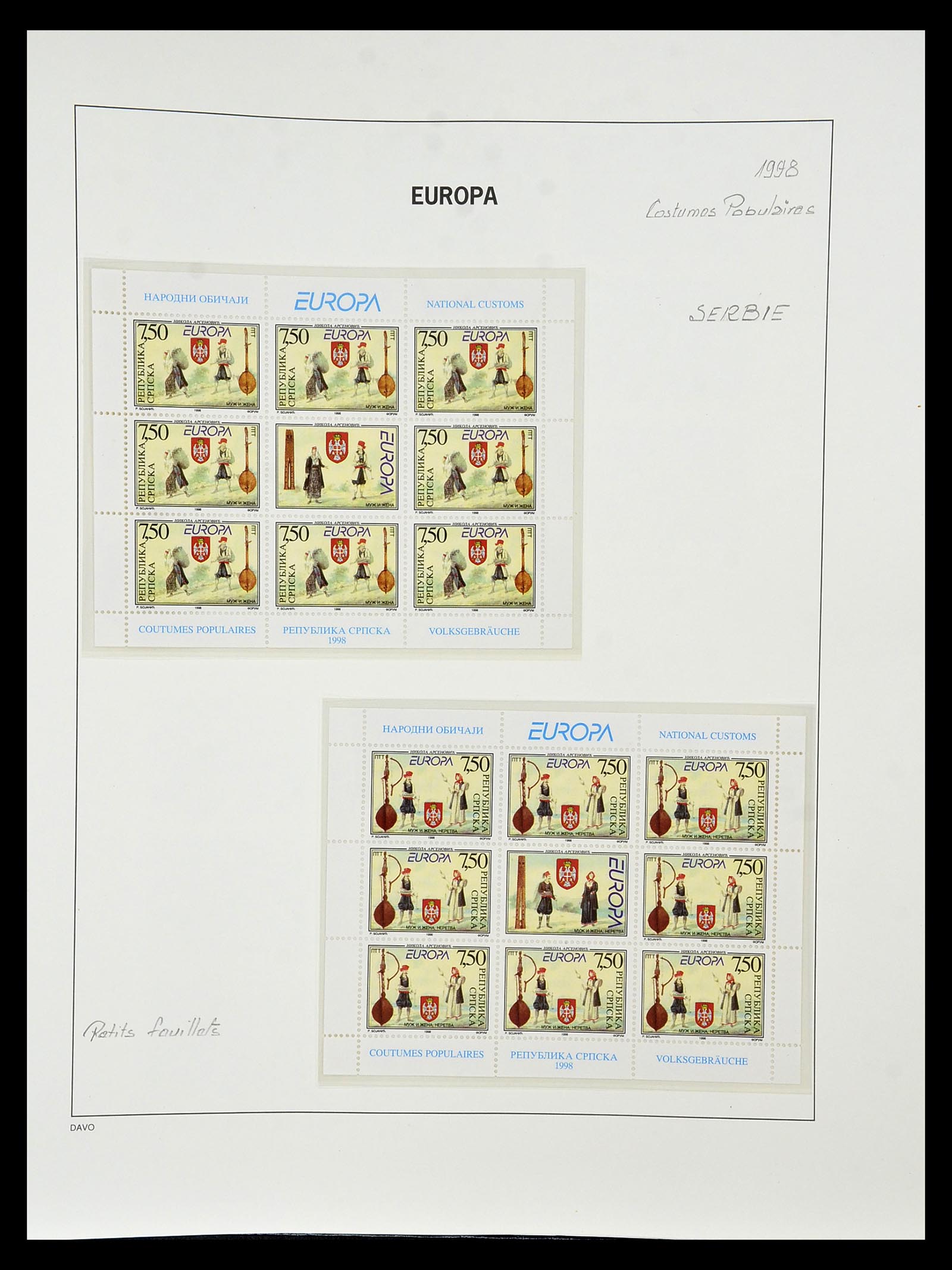 34838 447 - Postzegelverzameling 34838 Europa CEPT 1956-1998.