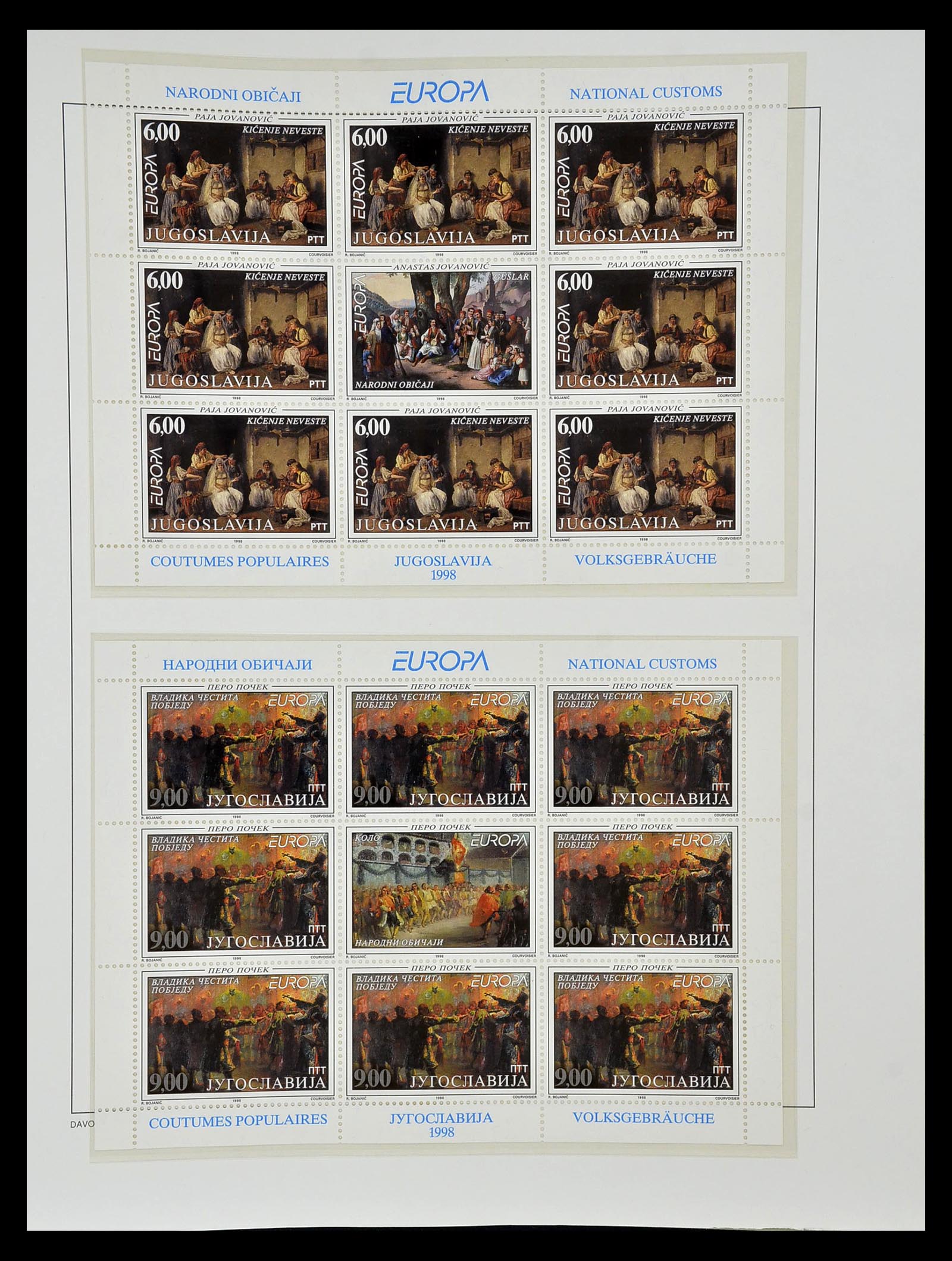 34838 448 - Postzegelverzameling 34838 Europa CEPT 1956-1998.