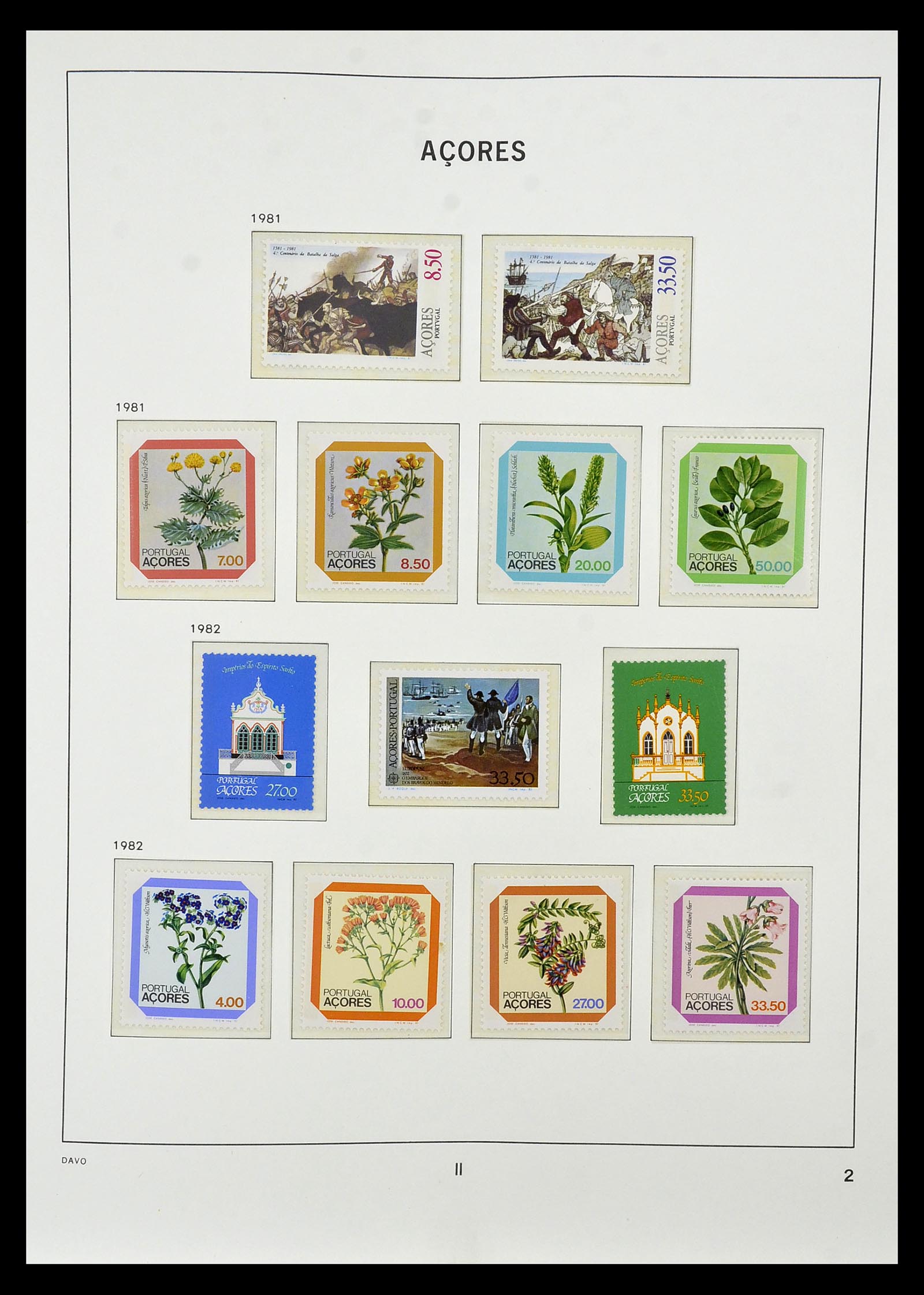 34840 002 - Postzegelverzameling 34840 Azoren en Madeira 1980-2005.