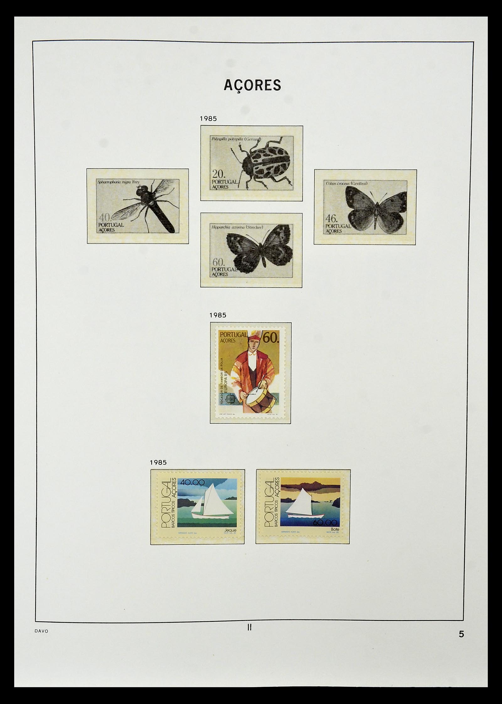 34840 005 - Postzegelverzameling 34840 Azoren en Madeira 1980-2005.