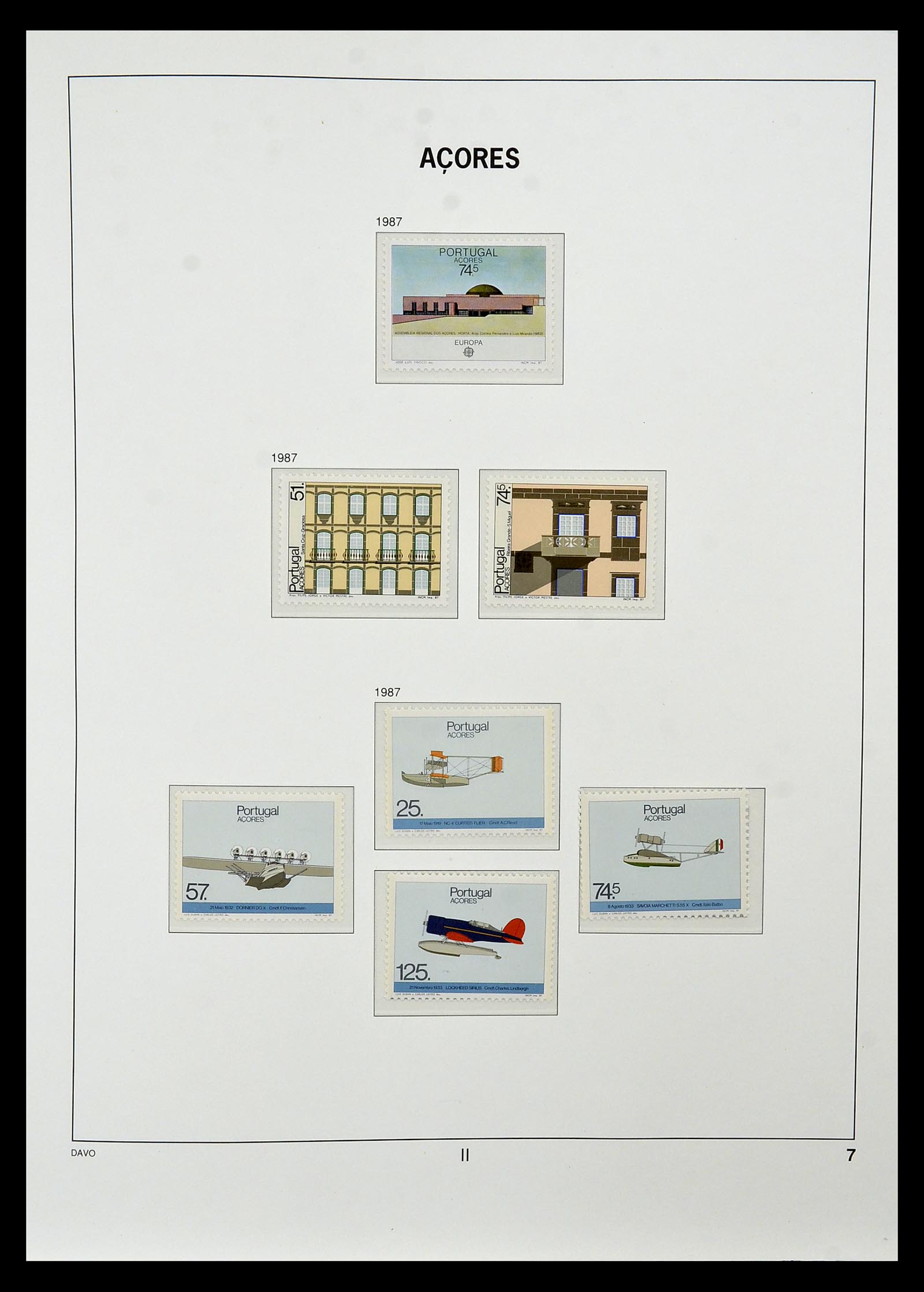 34840 007 - Postzegelverzameling 34840 Azoren en Madeira 1980-2005.