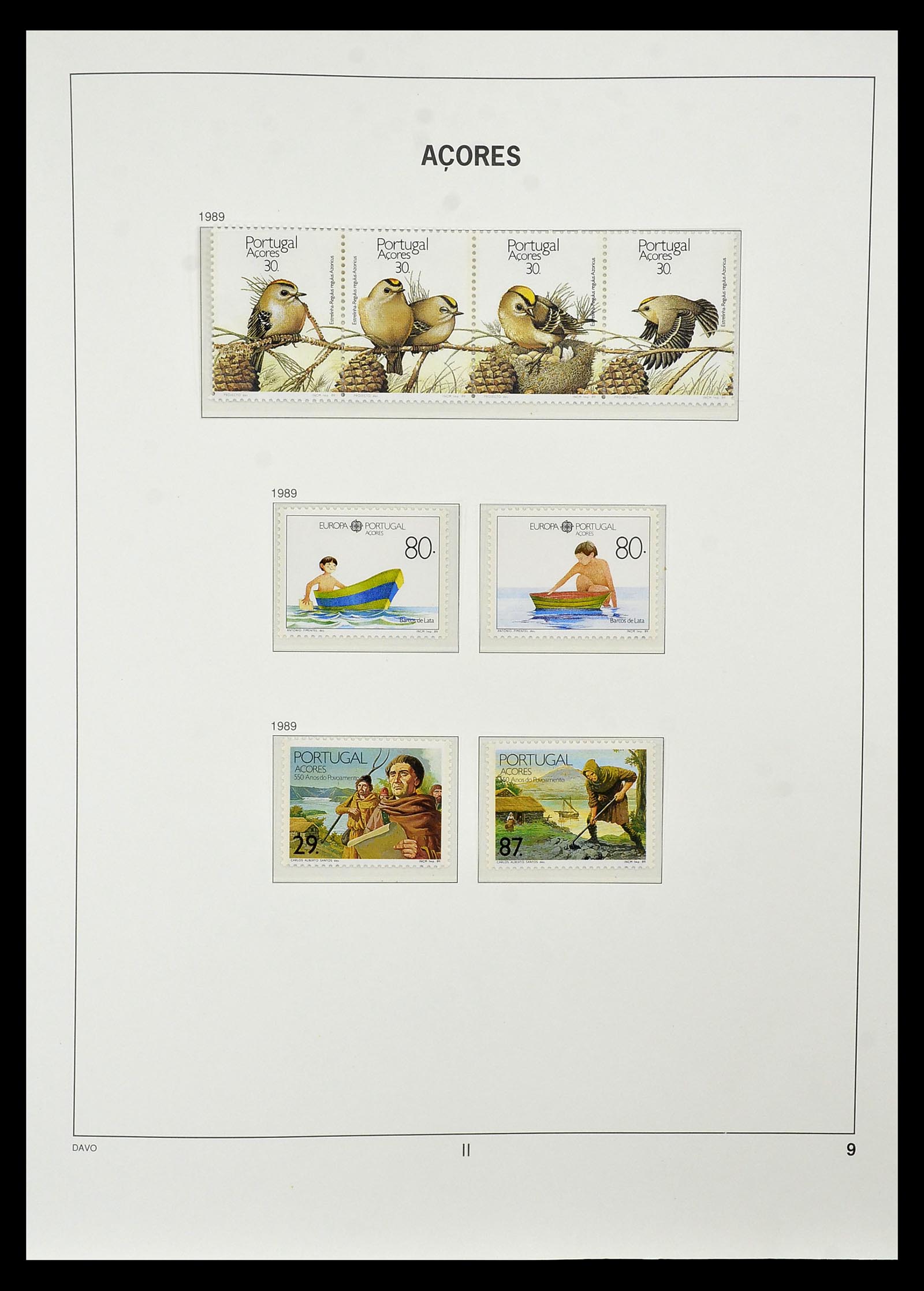 34840 009 - Postzegelverzameling 34840 Azoren en Madeira 1980-2005.