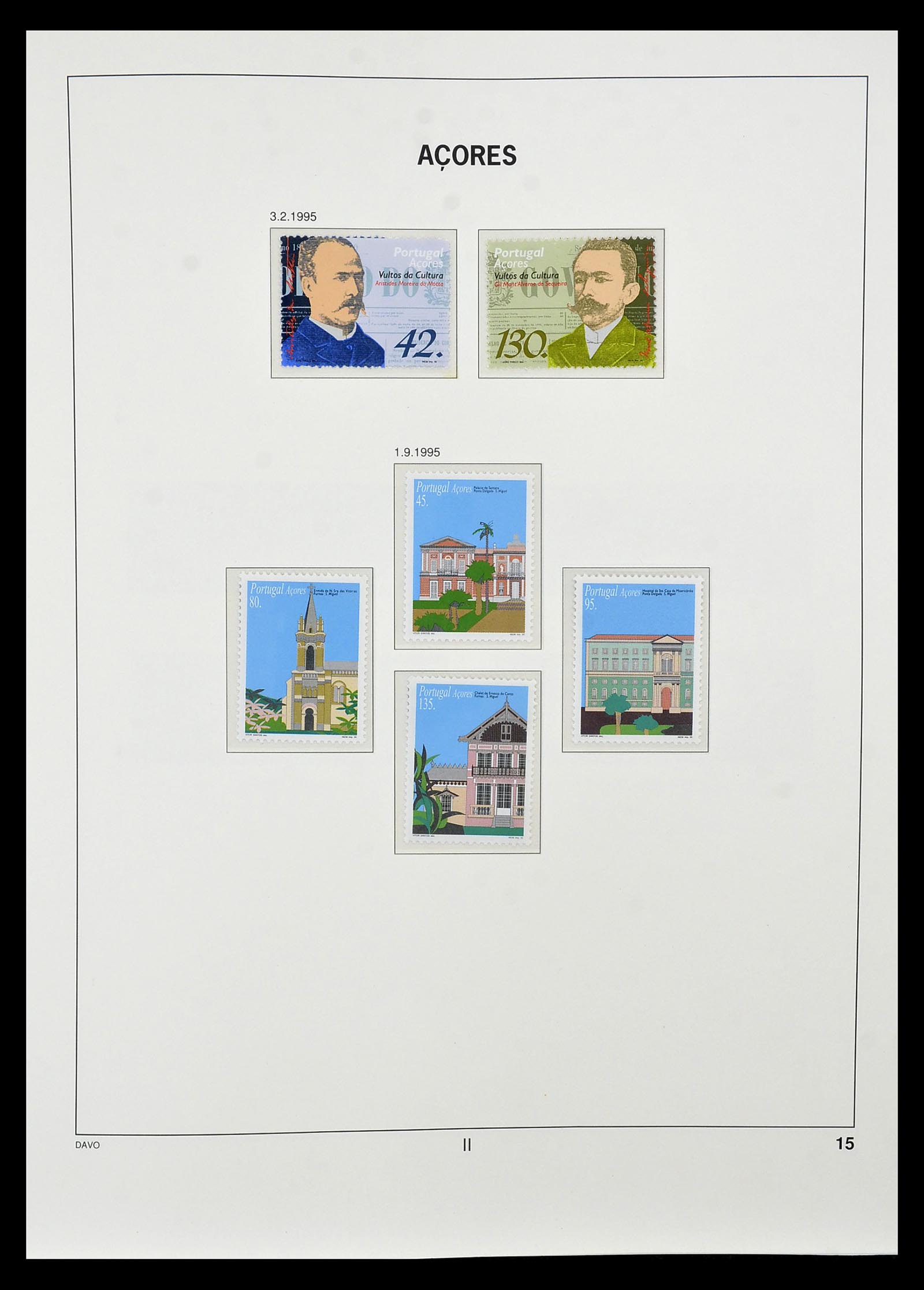 34840 015 - Postzegelverzameling 34840 Azoren en Madeira 1980-2005.