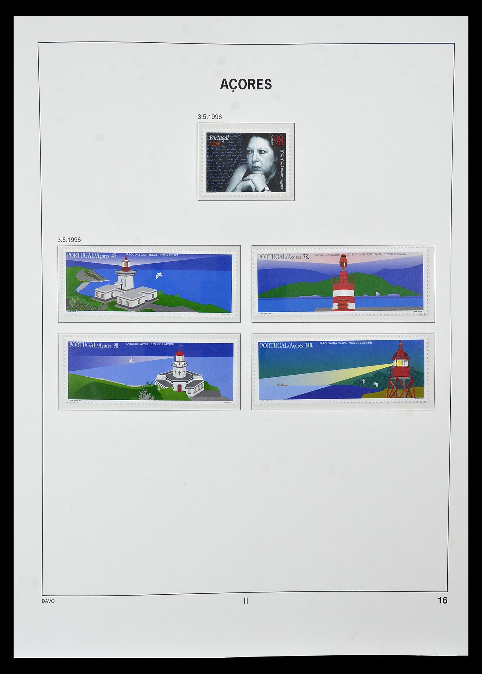 34840 016 - Postzegelverzameling 34840 Azoren en Madeira 1980-2005.