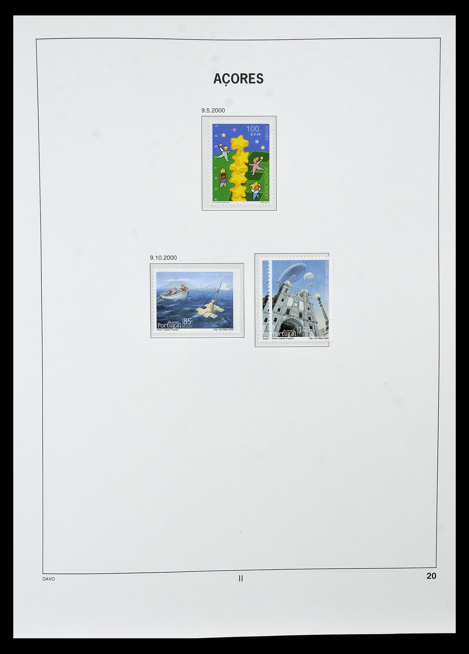 34840 020 - Postzegelverzameling 34840 Azoren en Madeira 1980-2005.