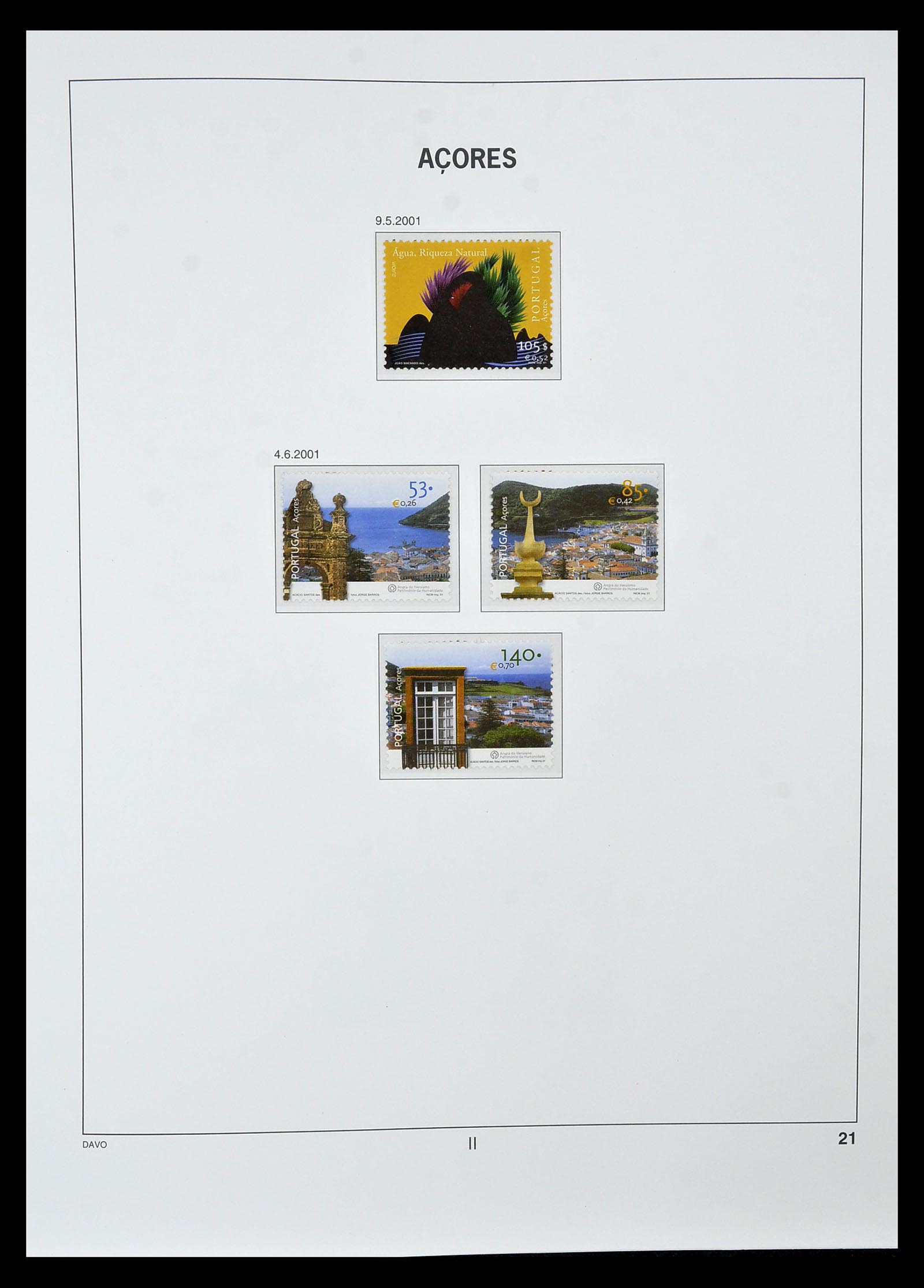 34840 021 - Postzegelverzameling 34840 Azoren en Madeira 1980-2005.