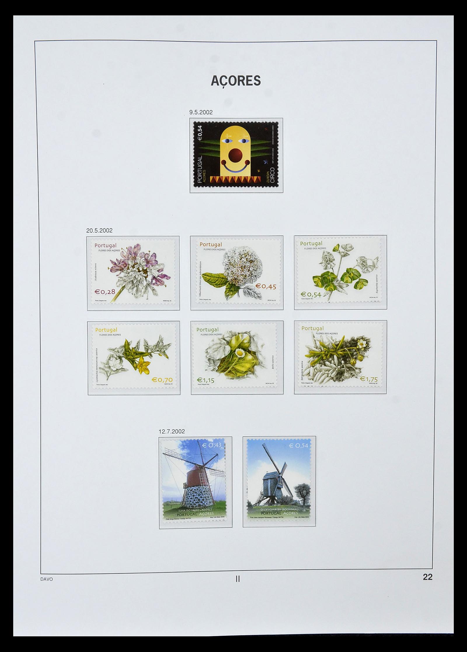 34840 022 - Postzegelverzameling 34840 Azoren en Madeira 1980-2005.