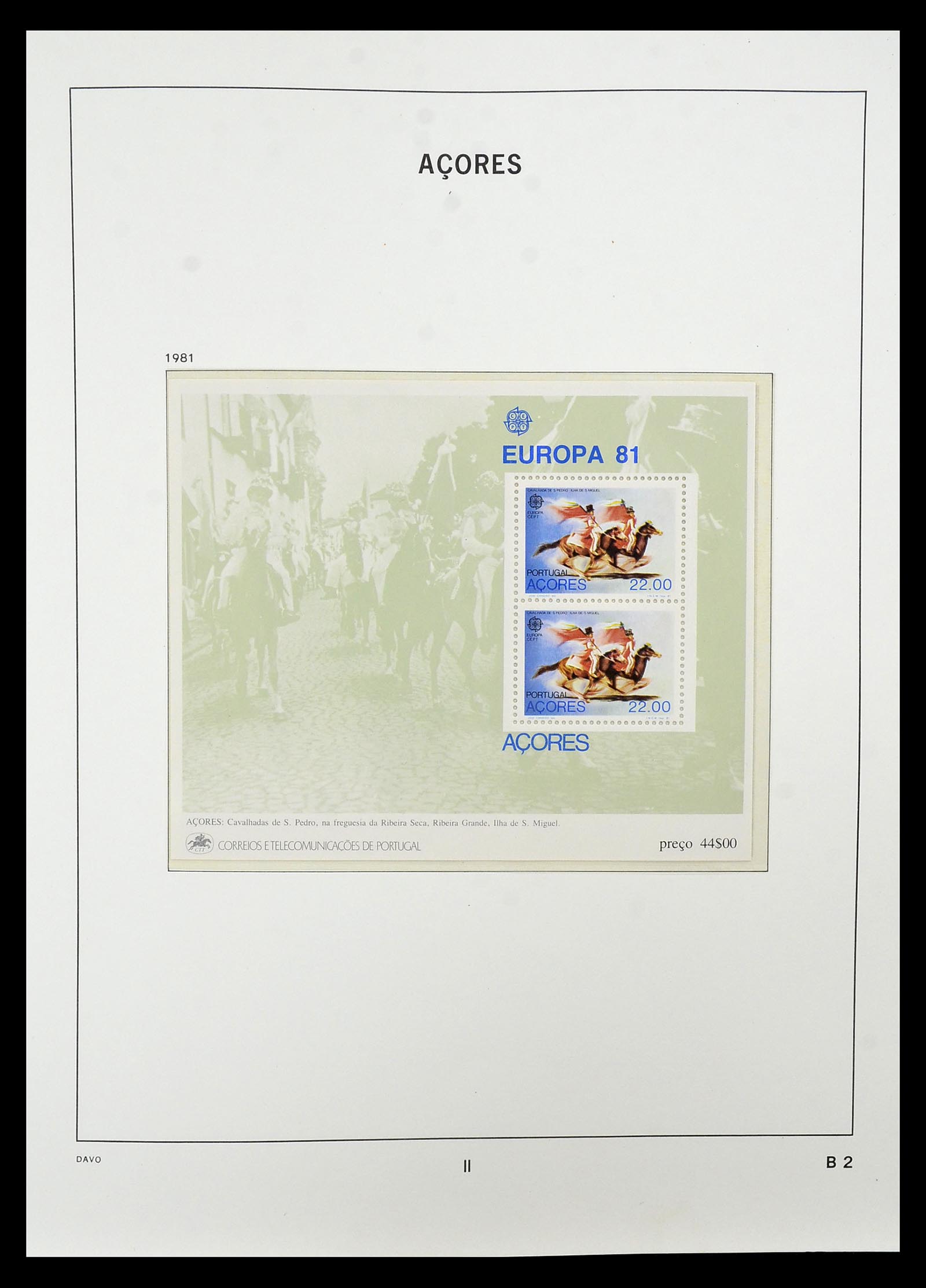 34840 027 - Postzegelverzameling 34840 Azoren en Madeira 1980-2005.