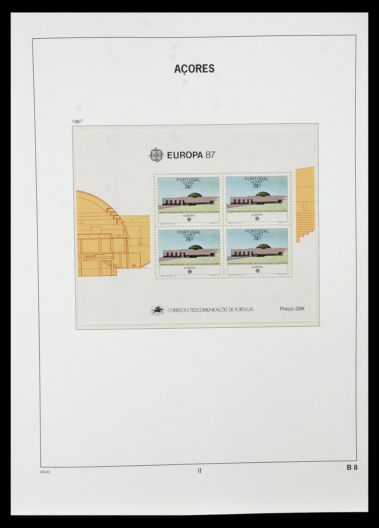 34840 033 - Postzegelverzameling 34840 Azoren en Madeira 1980-2005.