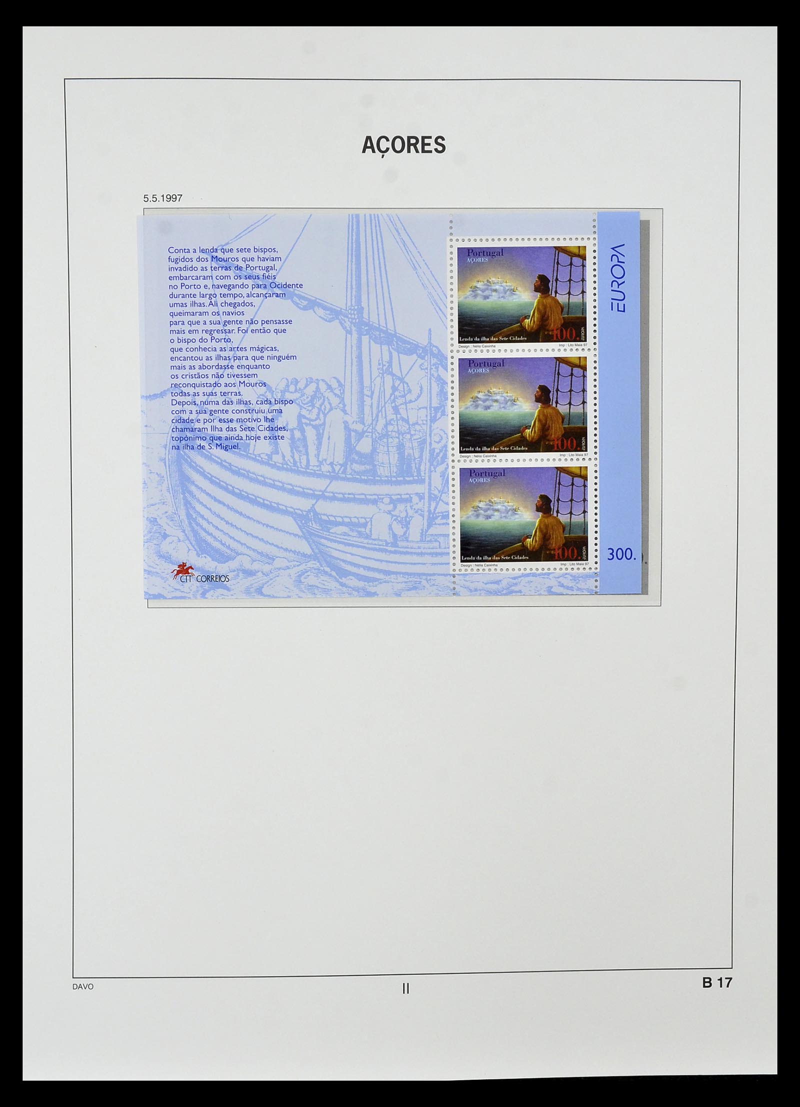 34840 041 - Postzegelverzameling 34840 Azoren en Madeira 1980-2005.