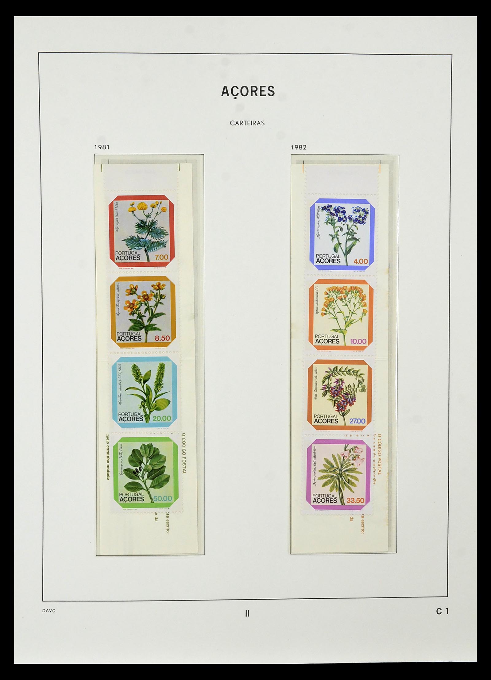 34840 053 - Postzegelverzameling 34840 Azoren en Madeira 1980-2005.
