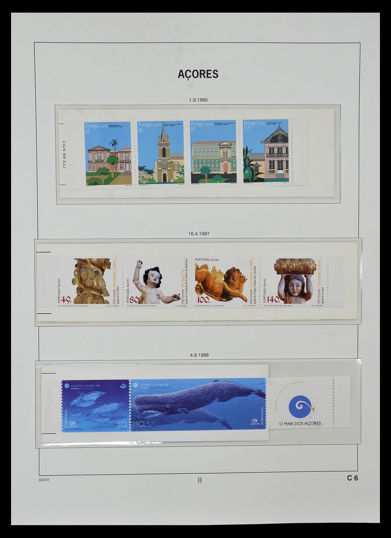 34840 058 - Postzegelverzameling 34840 Azoren en Madeira 1980-2005.