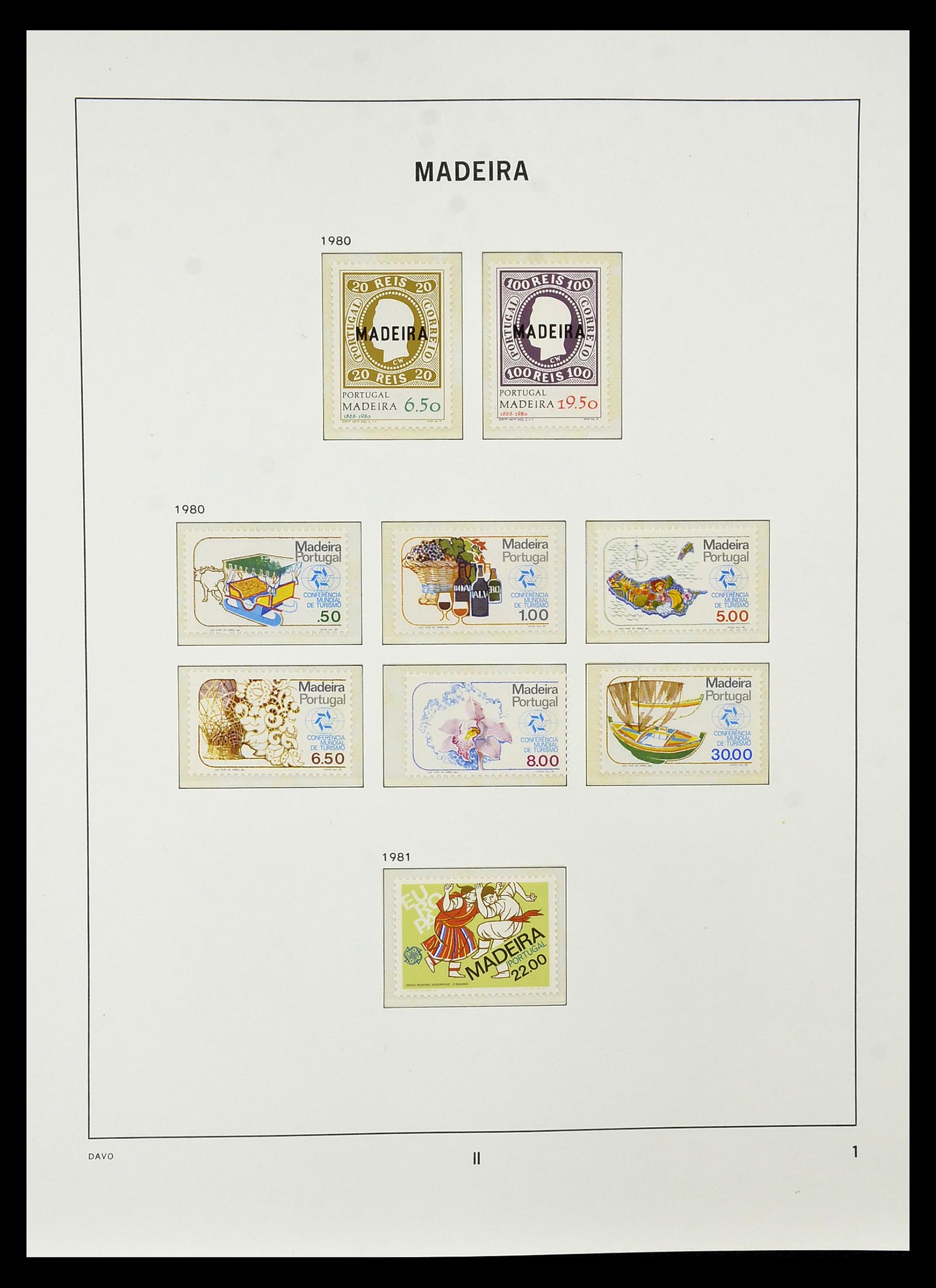 34840 059 - Postzegelverzameling 34840 Azoren en Madeira 1980-2005.