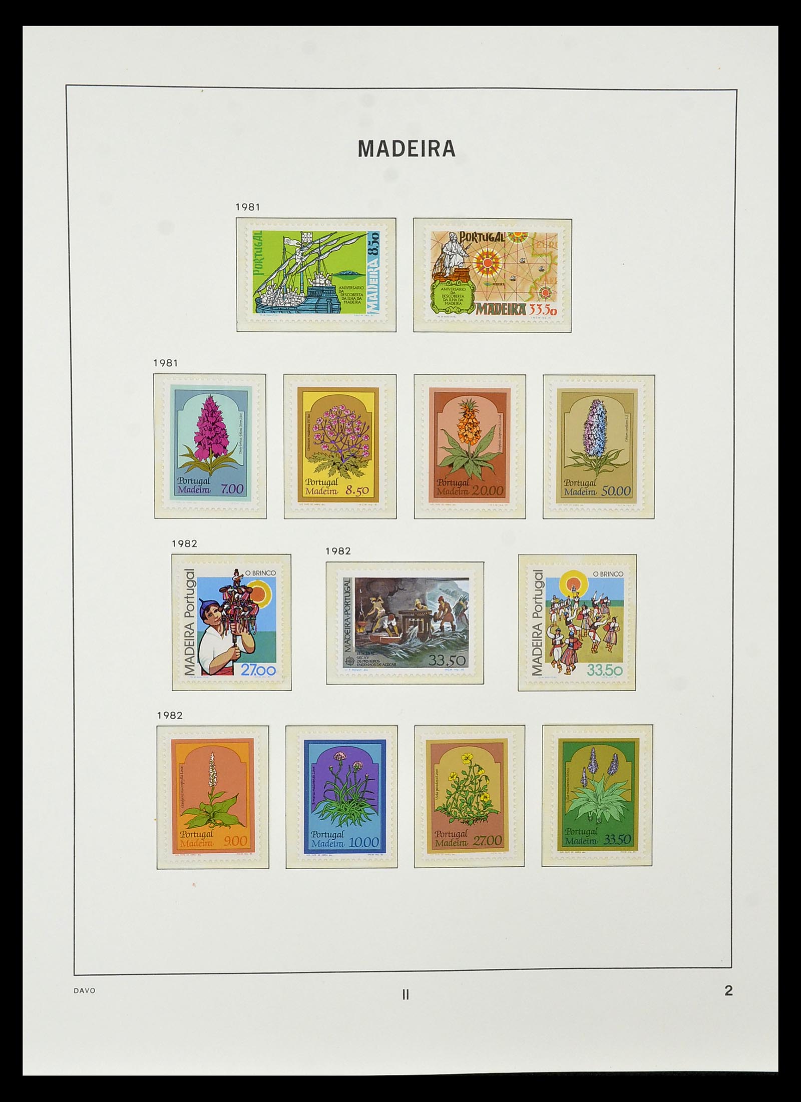 34840 060 - Postzegelverzameling 34840 Azoren en Madeira 1980-2005.