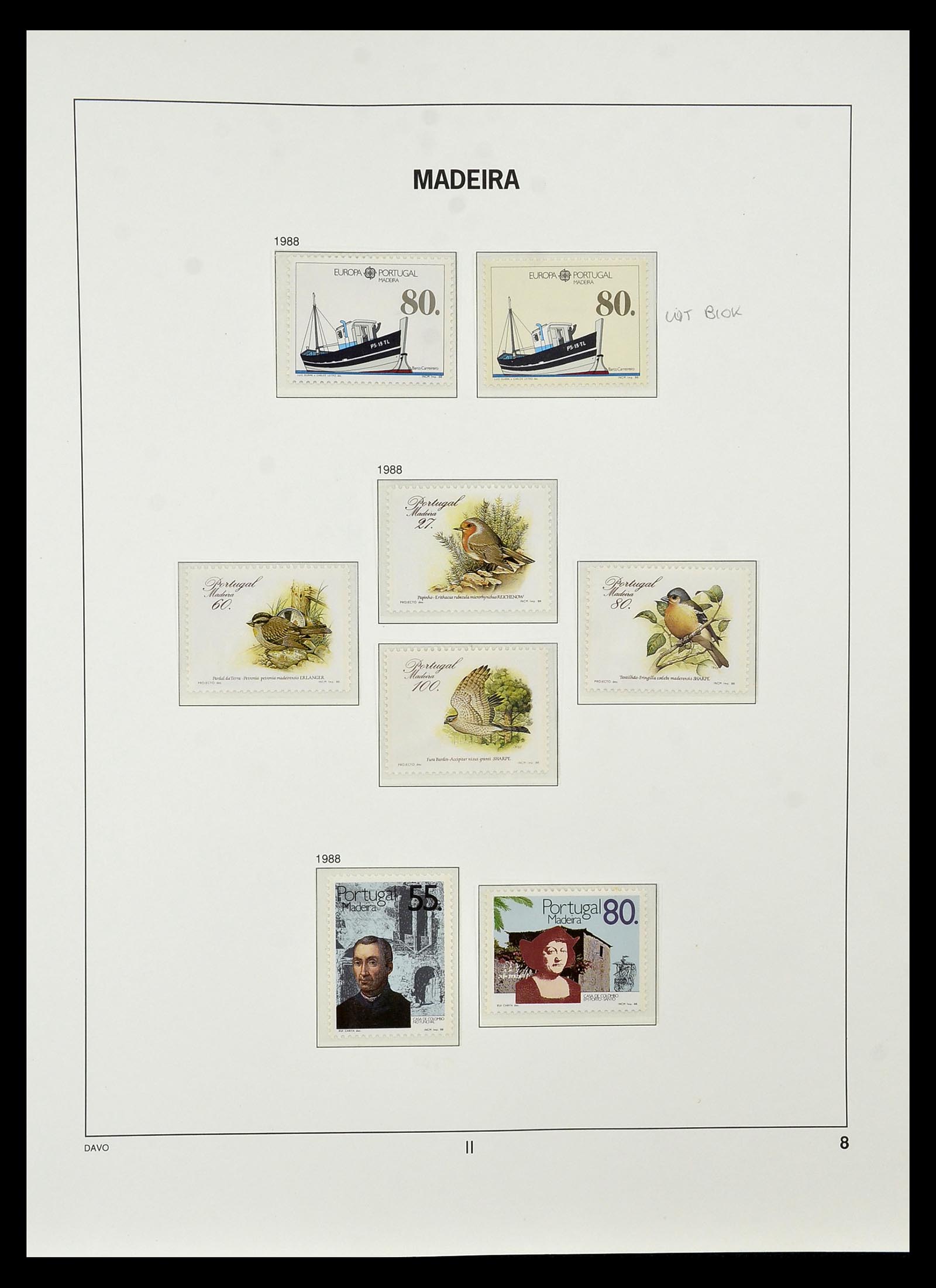 34840 066 - Stamp Collection 34840 Azores and Madeira 1980-2005.