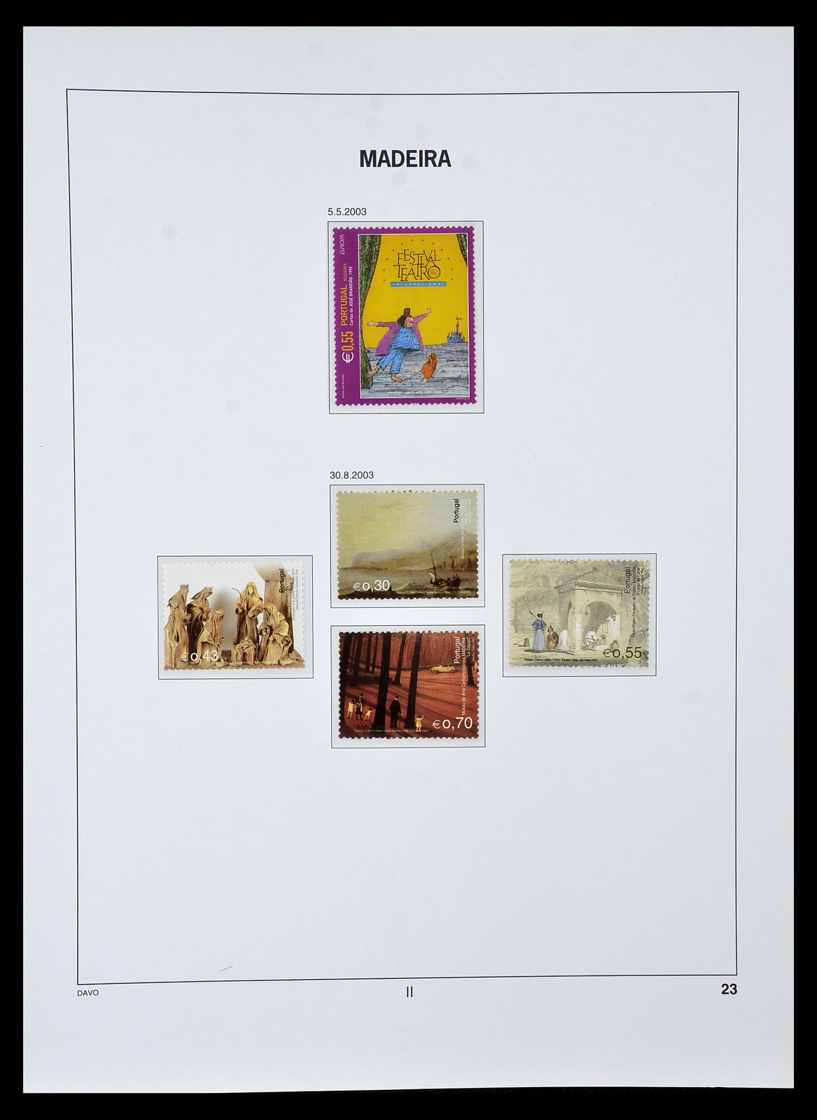 34840 081 - Postzegelverzameling 34840 Azoren en Madeira 1980-2005.