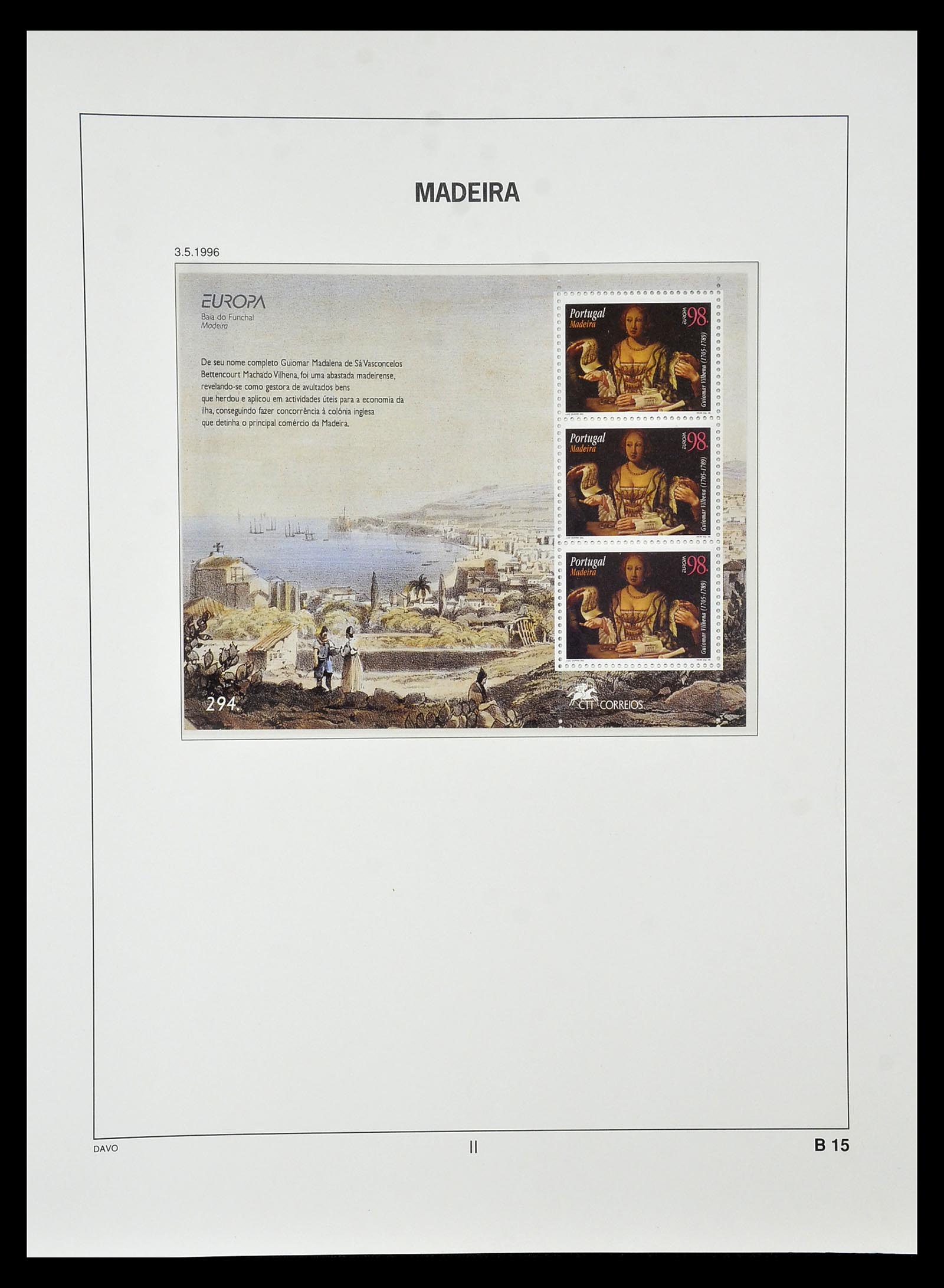 34840 098 - Postzegelverzameling 34840 Azoren en Madeira 1980-2005.