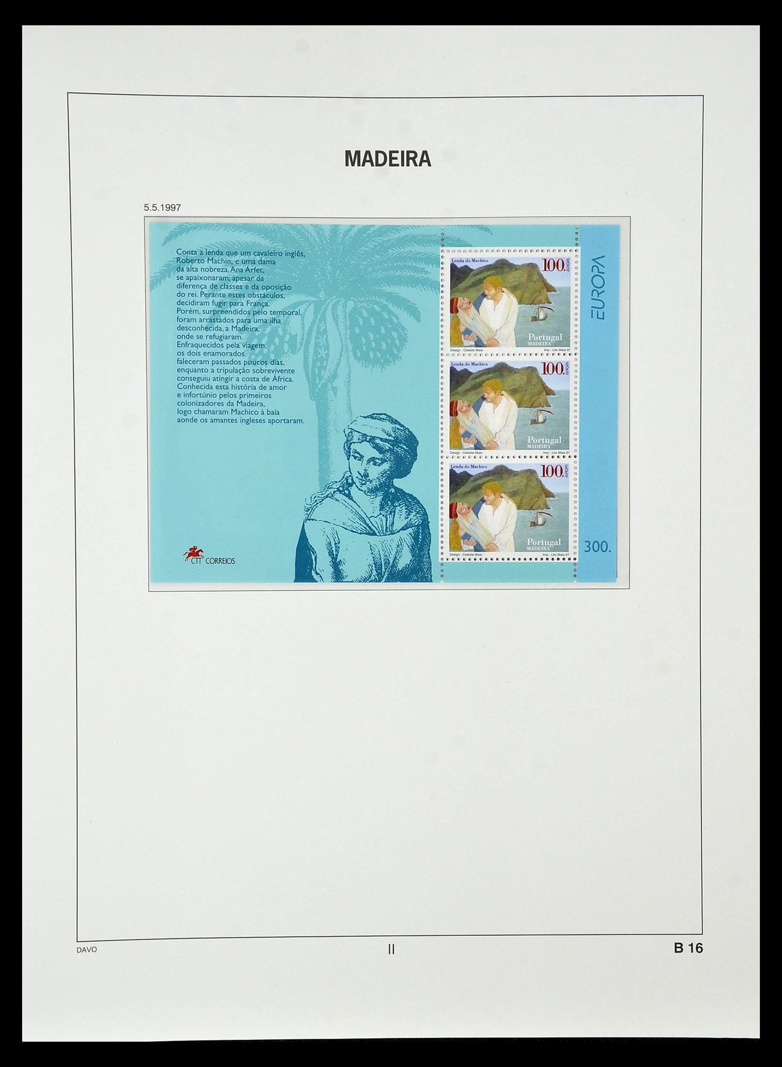 34840 099 - Postzegelverzameling 34840 Azoren en Madeira 1980-2005.