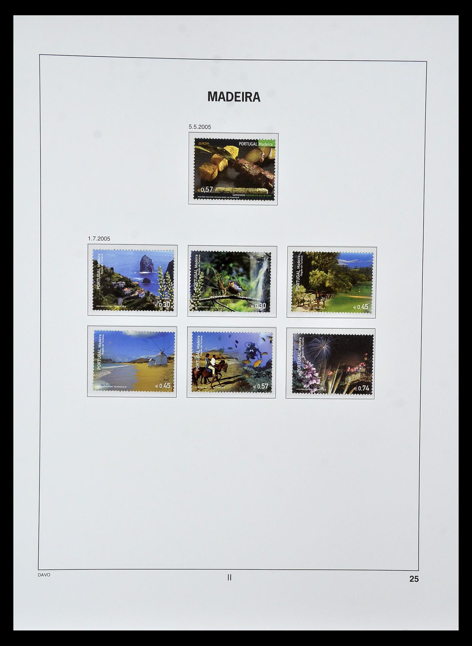 34840 186 - Postzegelverzameling 34840 Azoren en Madeira 1980-2005.