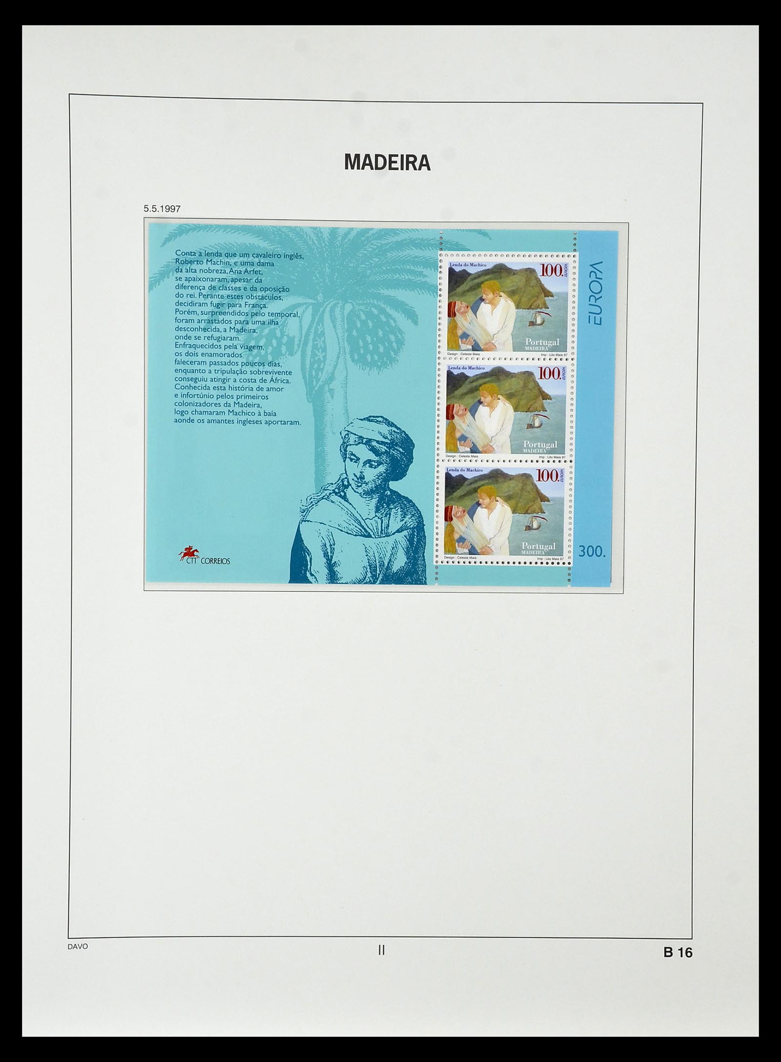 34840 202 - Postzegelverzameling 34840 Azoren en Madeira 1980-2005.