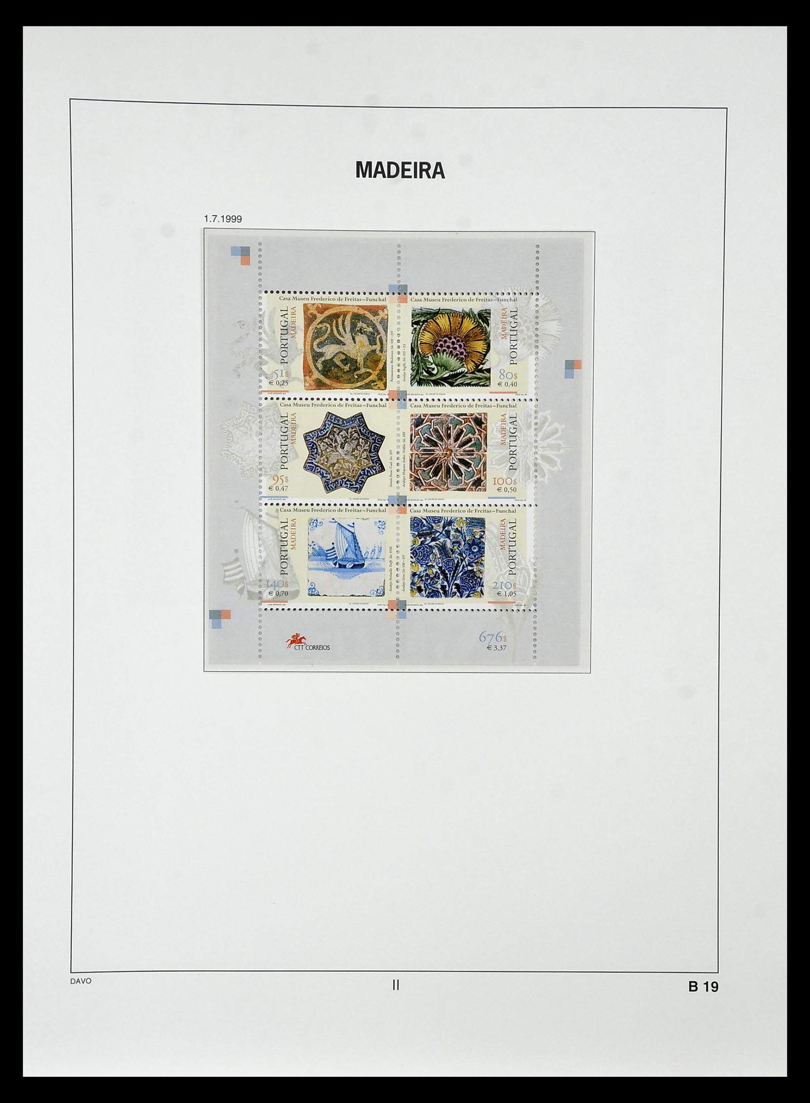 34840 205 - Postzegelverzameling 34840 Azoren en Madeira 1980-2005.