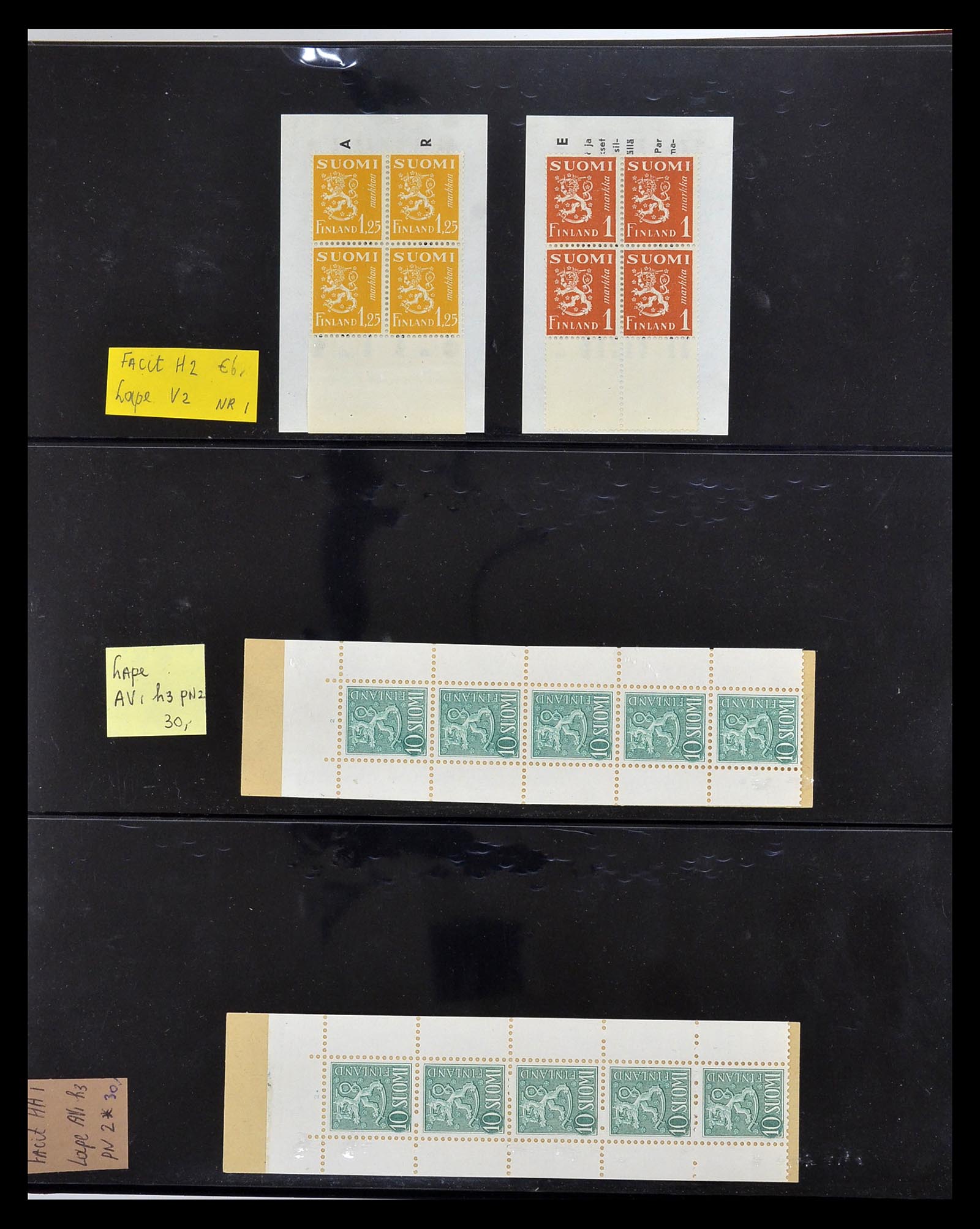 34841 001 - Stamp Collection 34841 Finland stamp booklets 1959-2000.