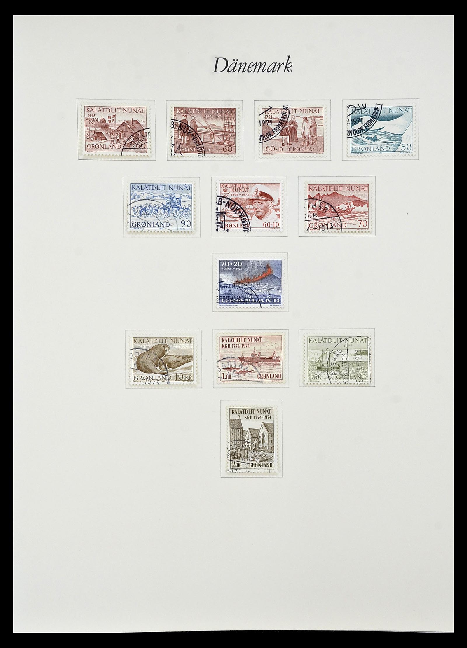 34843 005 - Postzegelverzameling 34843 Groenland 1938-1995.
