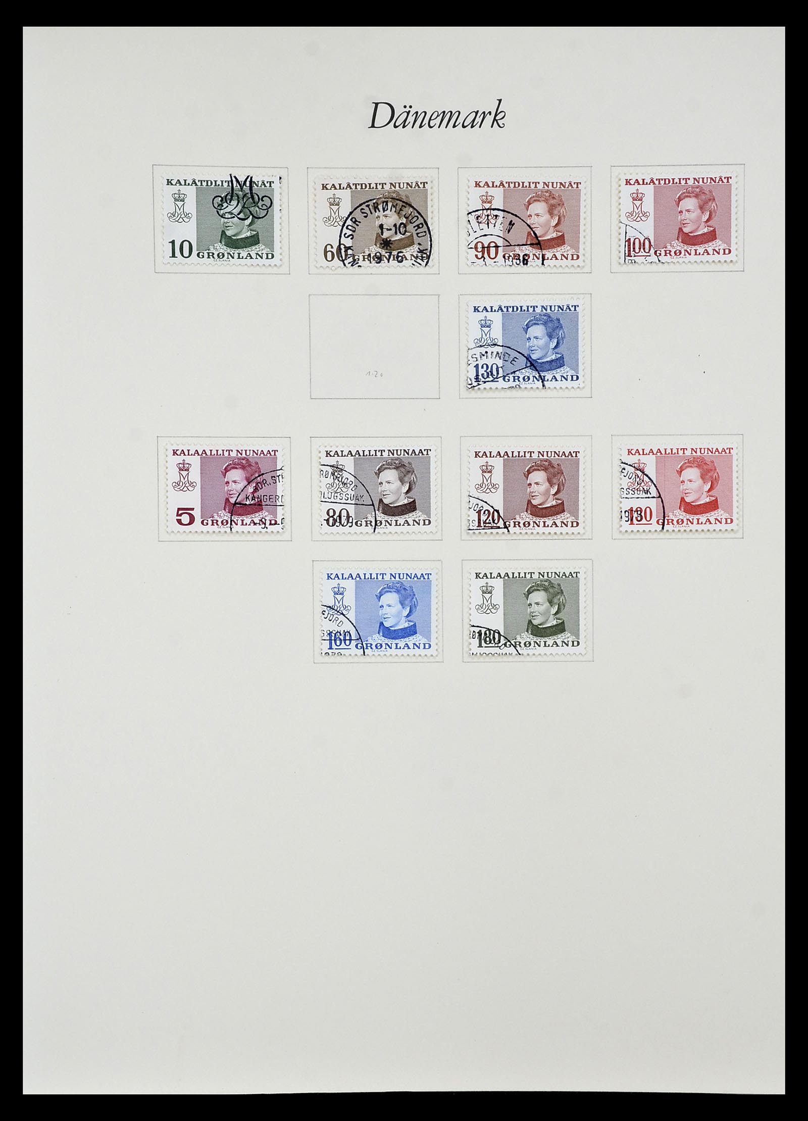 34843 006 - Postzegelverzameling 34843 Groenland 1938-1995.