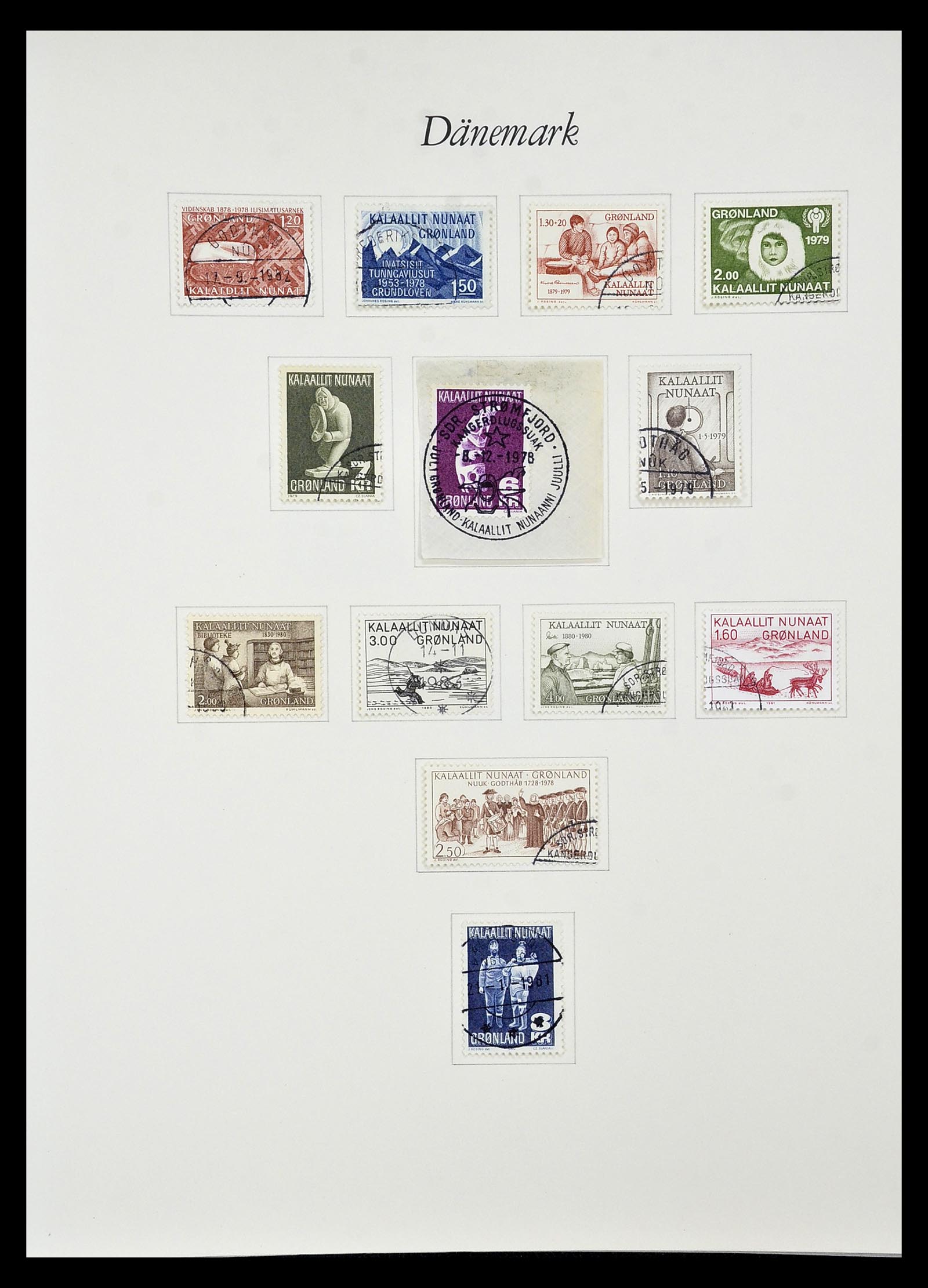 34843 008 - Postzegelverzameling 34843 Groenland 1938-1995.