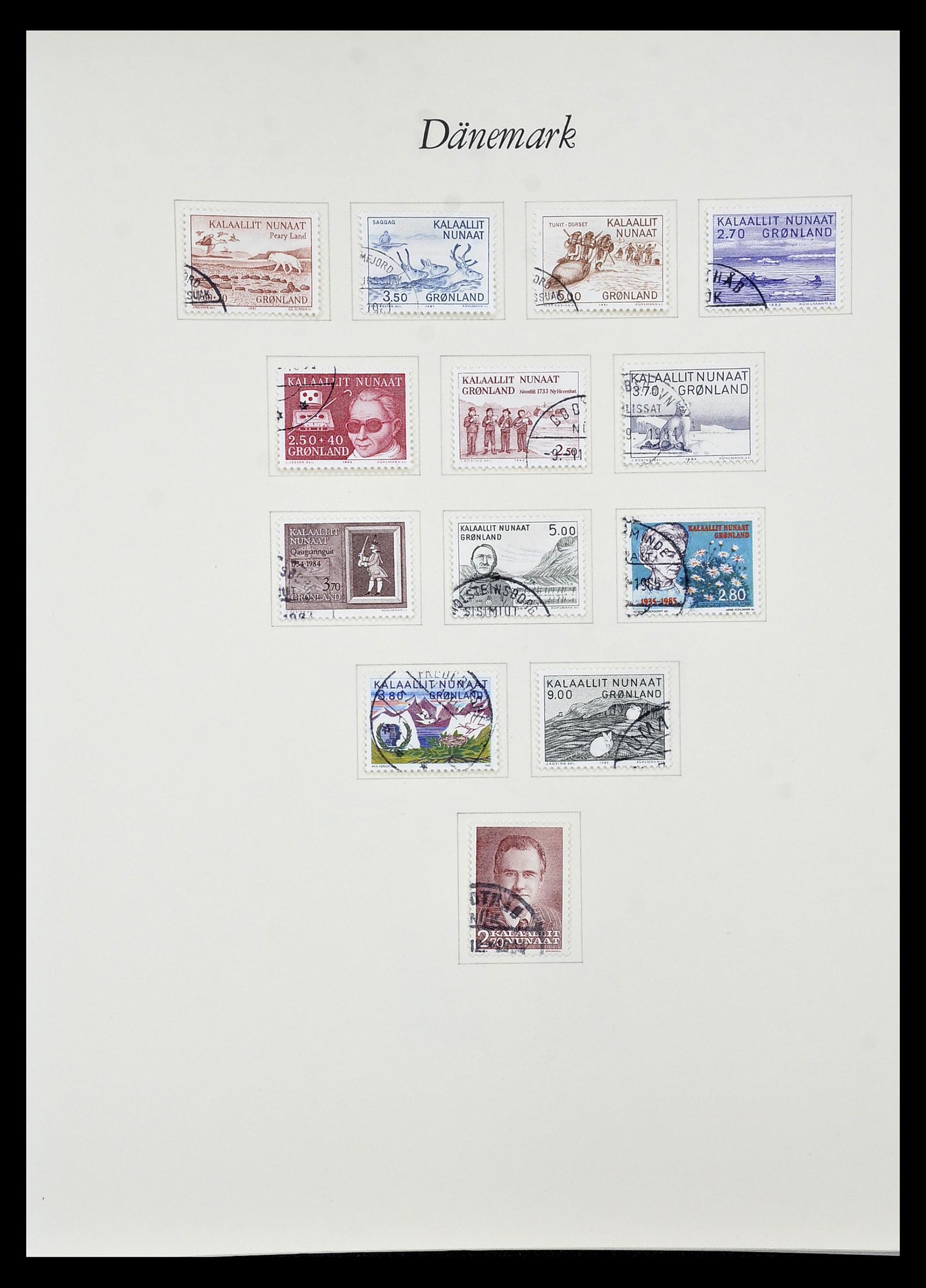 34843 011 - Postzegelverzameling 34843 Groenland 1938-1995.