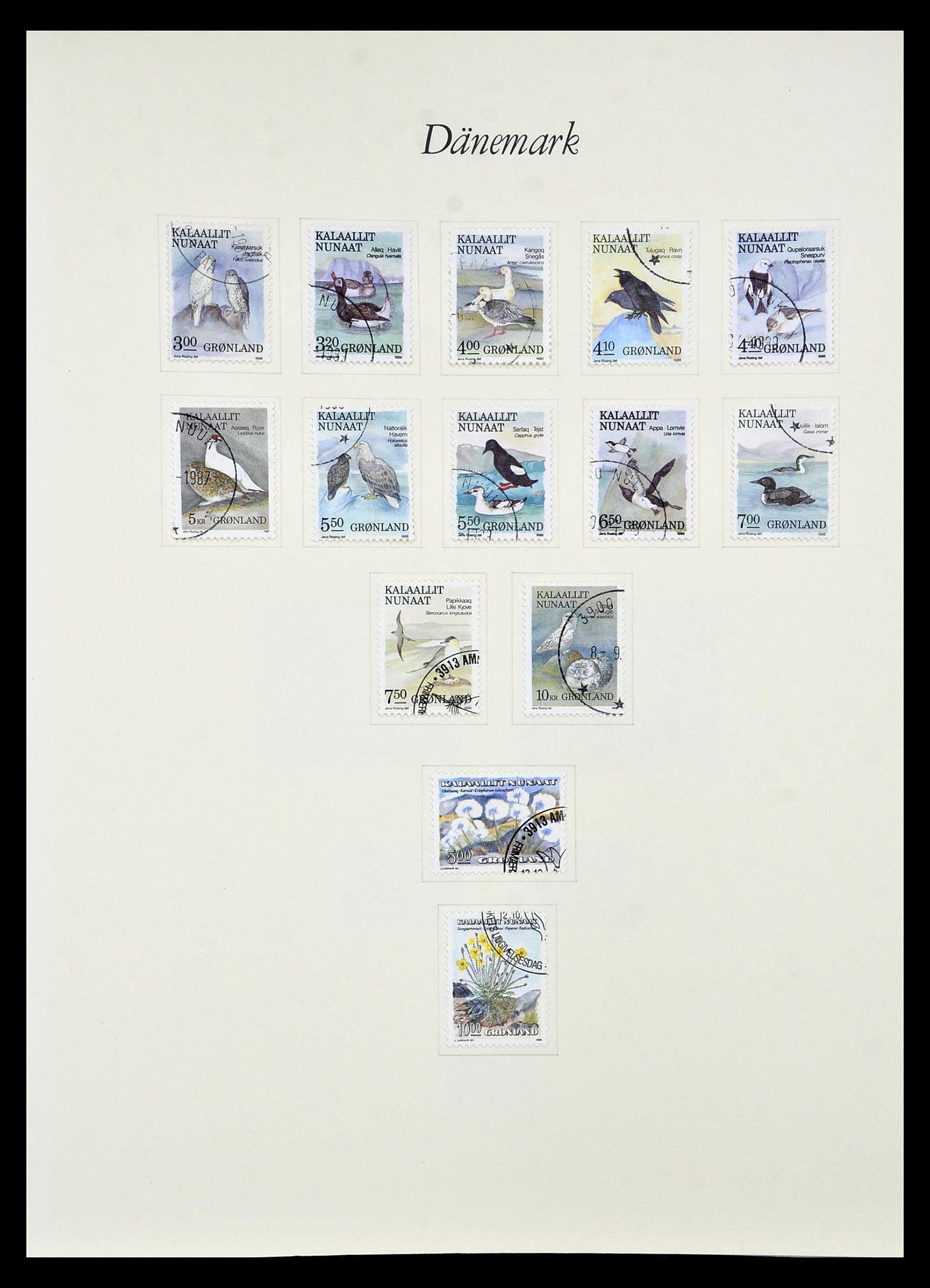34843 014 - Postzegelverzameling 34843 Groenland 1938-1995.