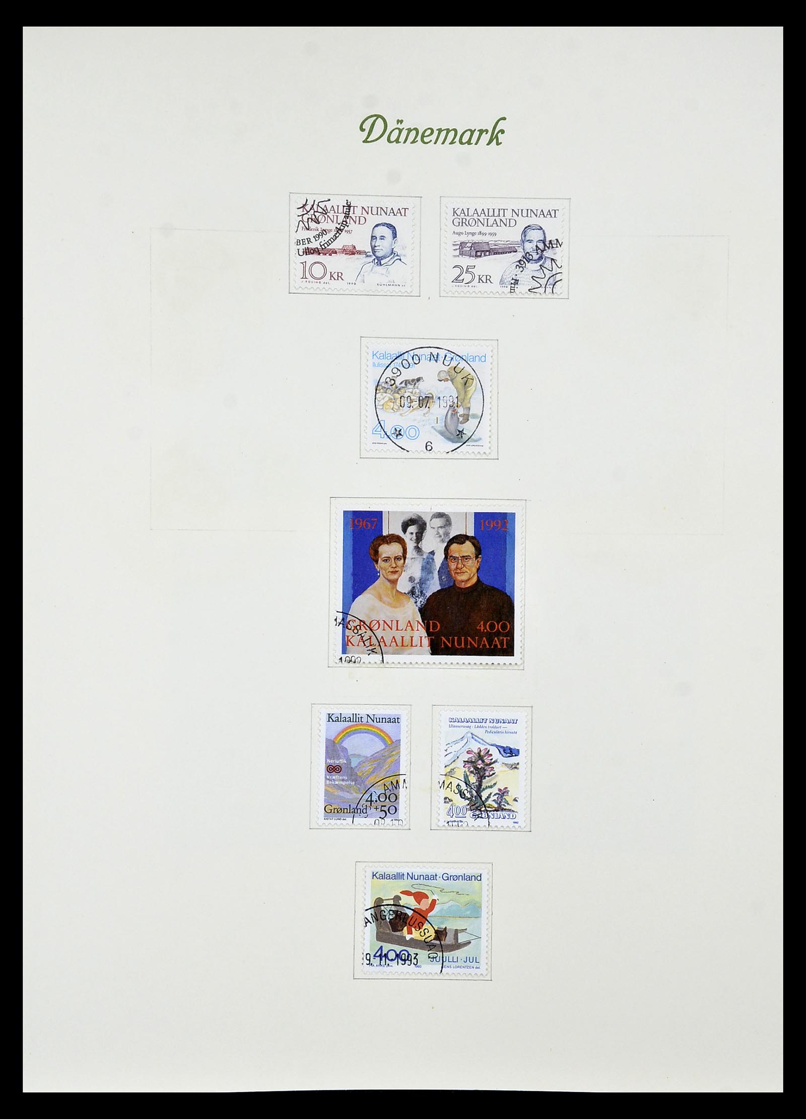 34843 017 - Postzegelverzameling 34843 Groenland 1938-1995.