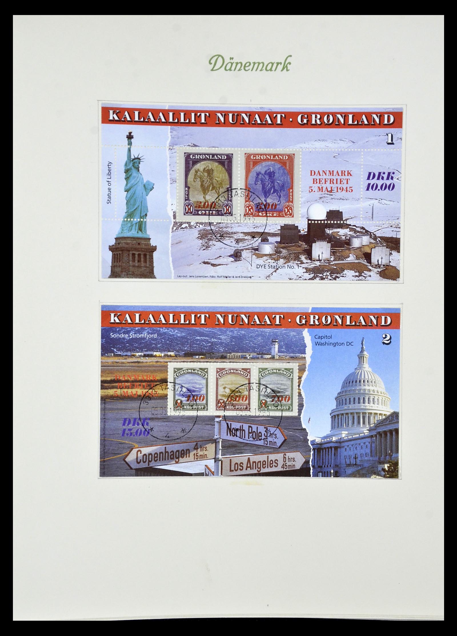 34843 018 - Postzegelverzameling 34843 Groenland 1938-1995.