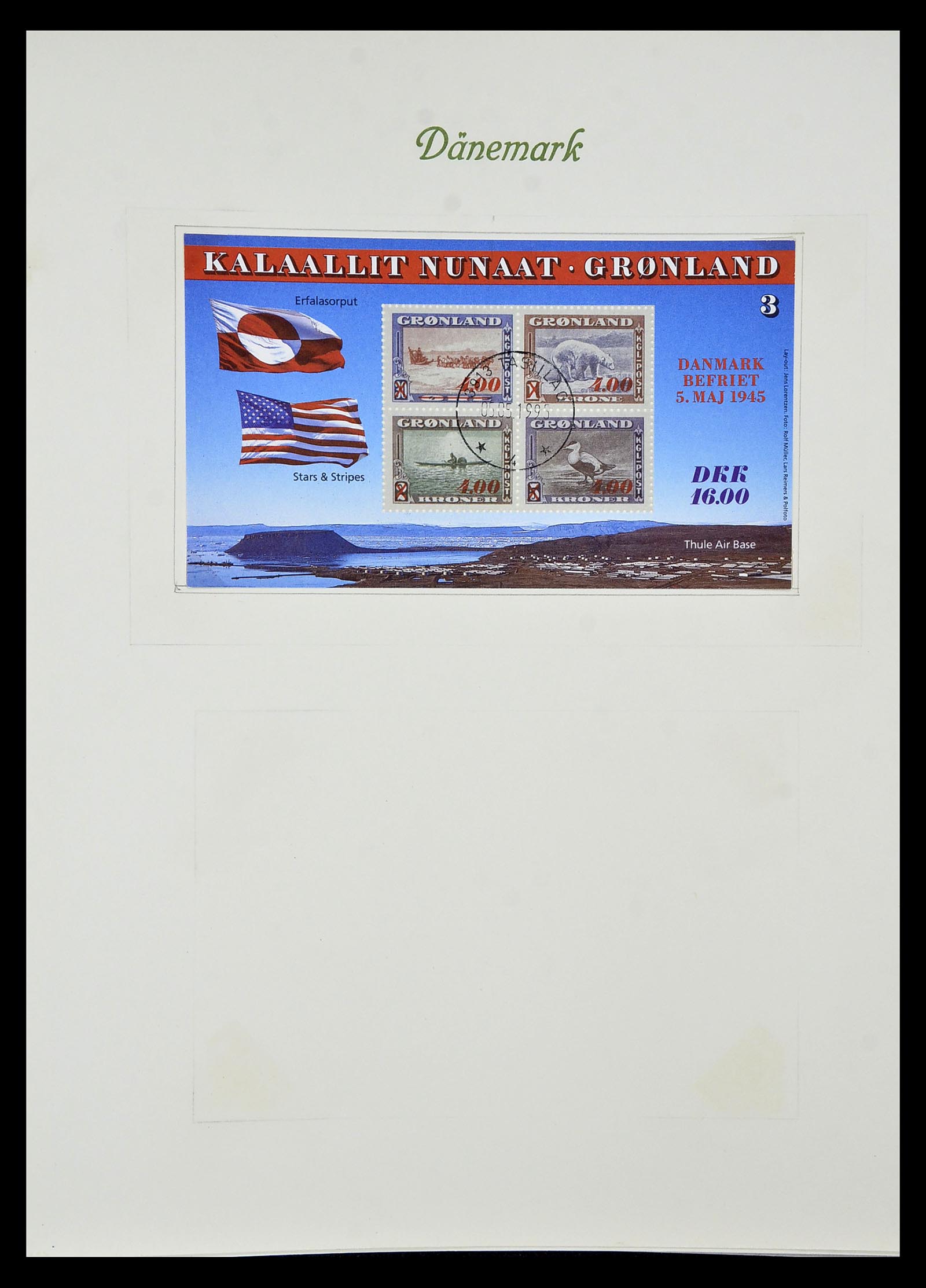 34843 019 - Postzegelverzameling 34843 Groenland 1938-1995.