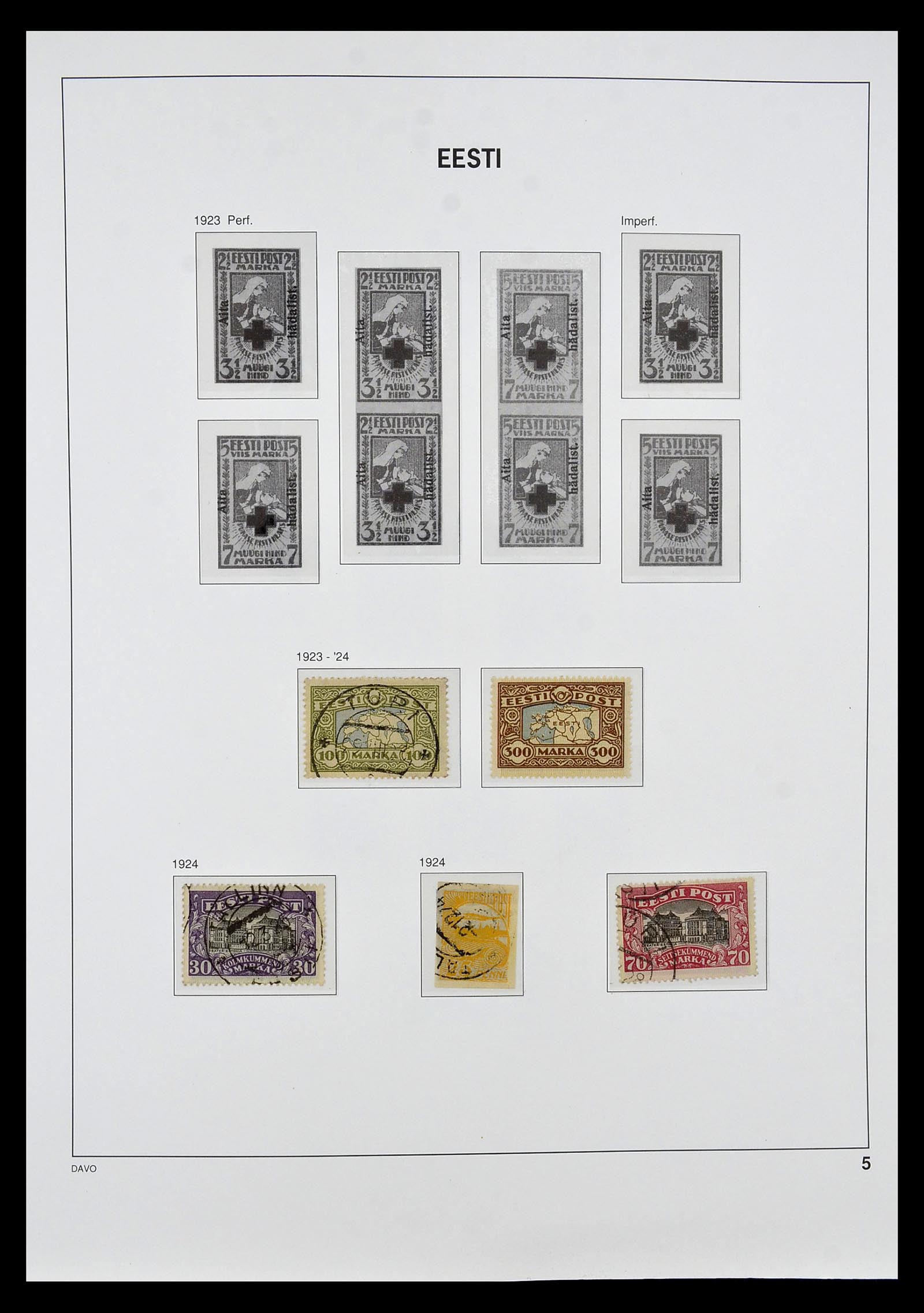34847 005 - Postzegelverzameling 34847 Baltische Staten 1918-2009.